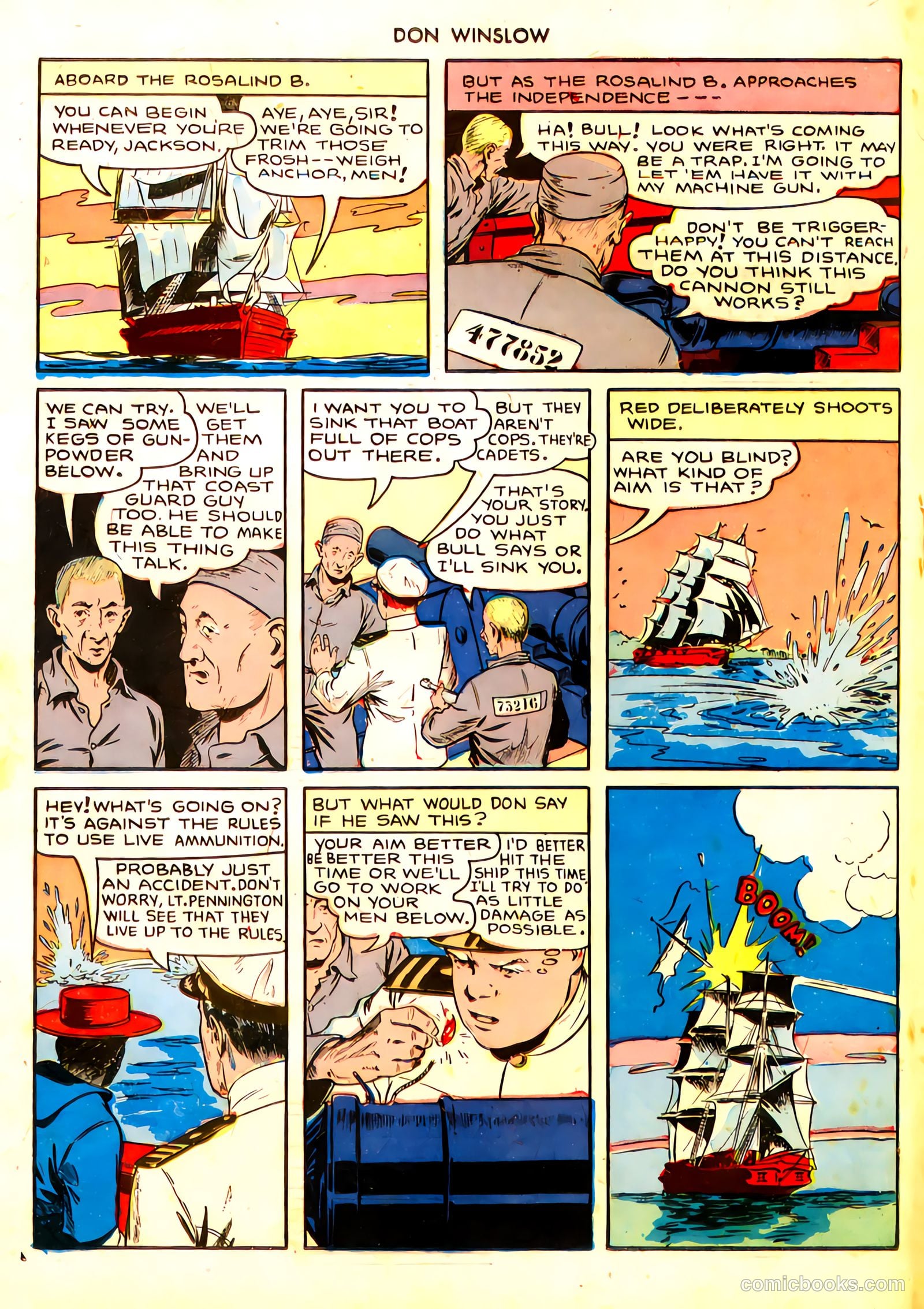 Don Winslow of the Navy #21 (1944, Fawcett) — page 17 of 30
