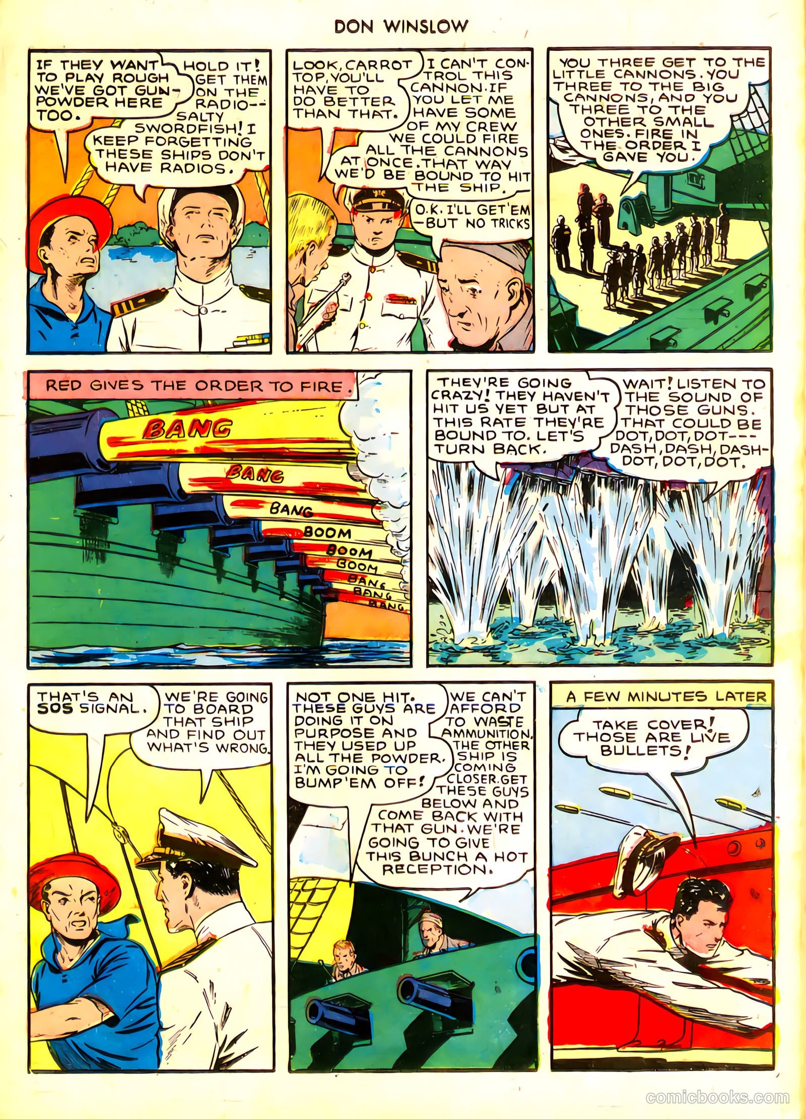Don Winslow of the Navy #21 (1944, Fawcett) — page 18 of 30
