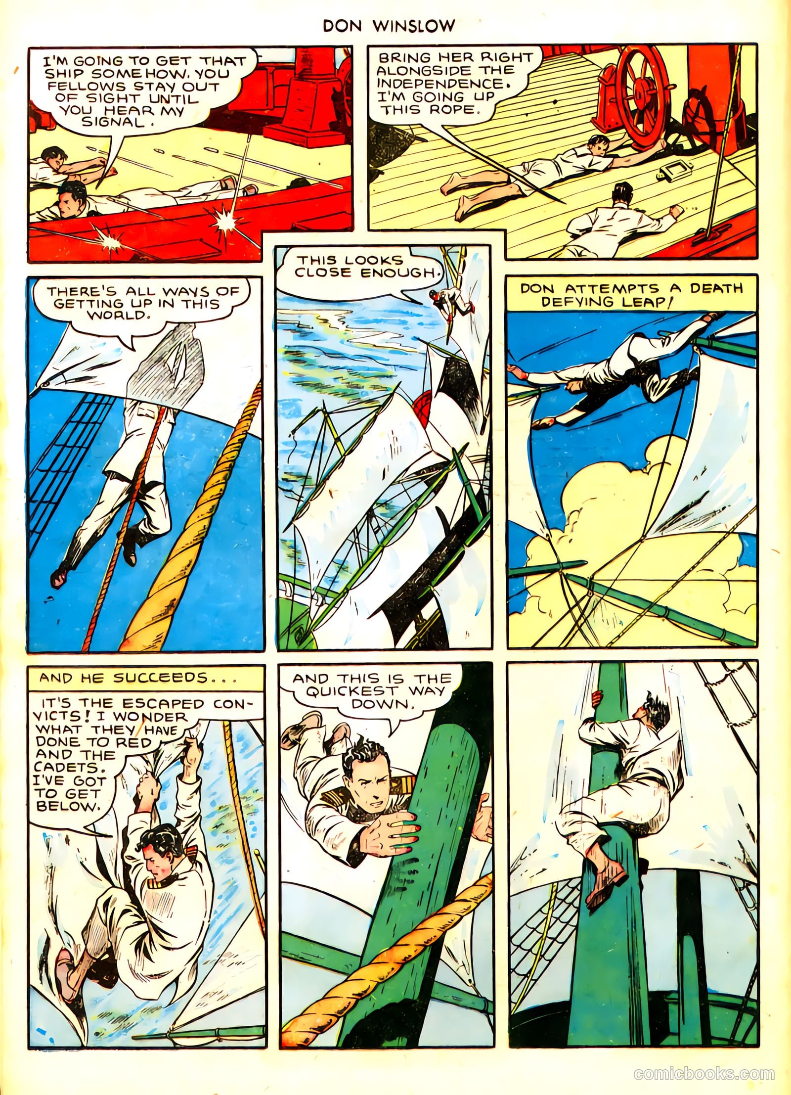 Don Winslow of the Navy #21 (1944, Fawcett) — page 19 of 30