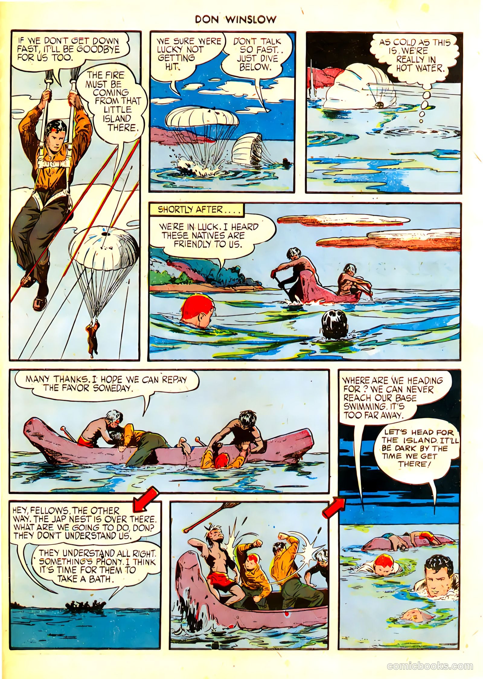 Don Winslow of the Navy #21 (1944, Fawcett) — page 22 of 30