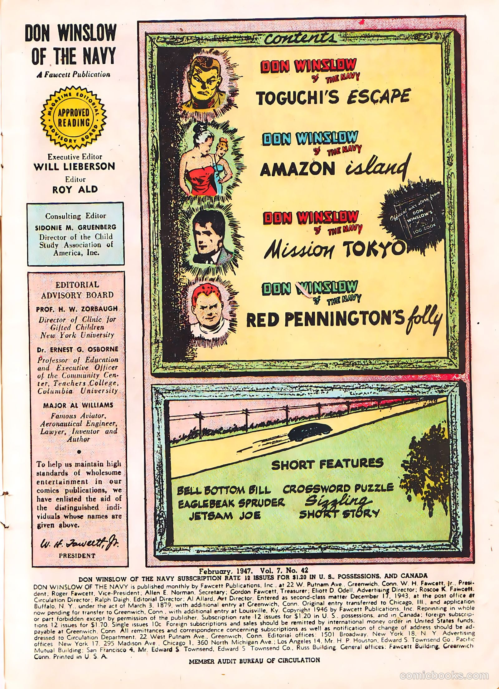 Don Winslow of the Navy #42 (1947, Fawcett) — page 3 of 51