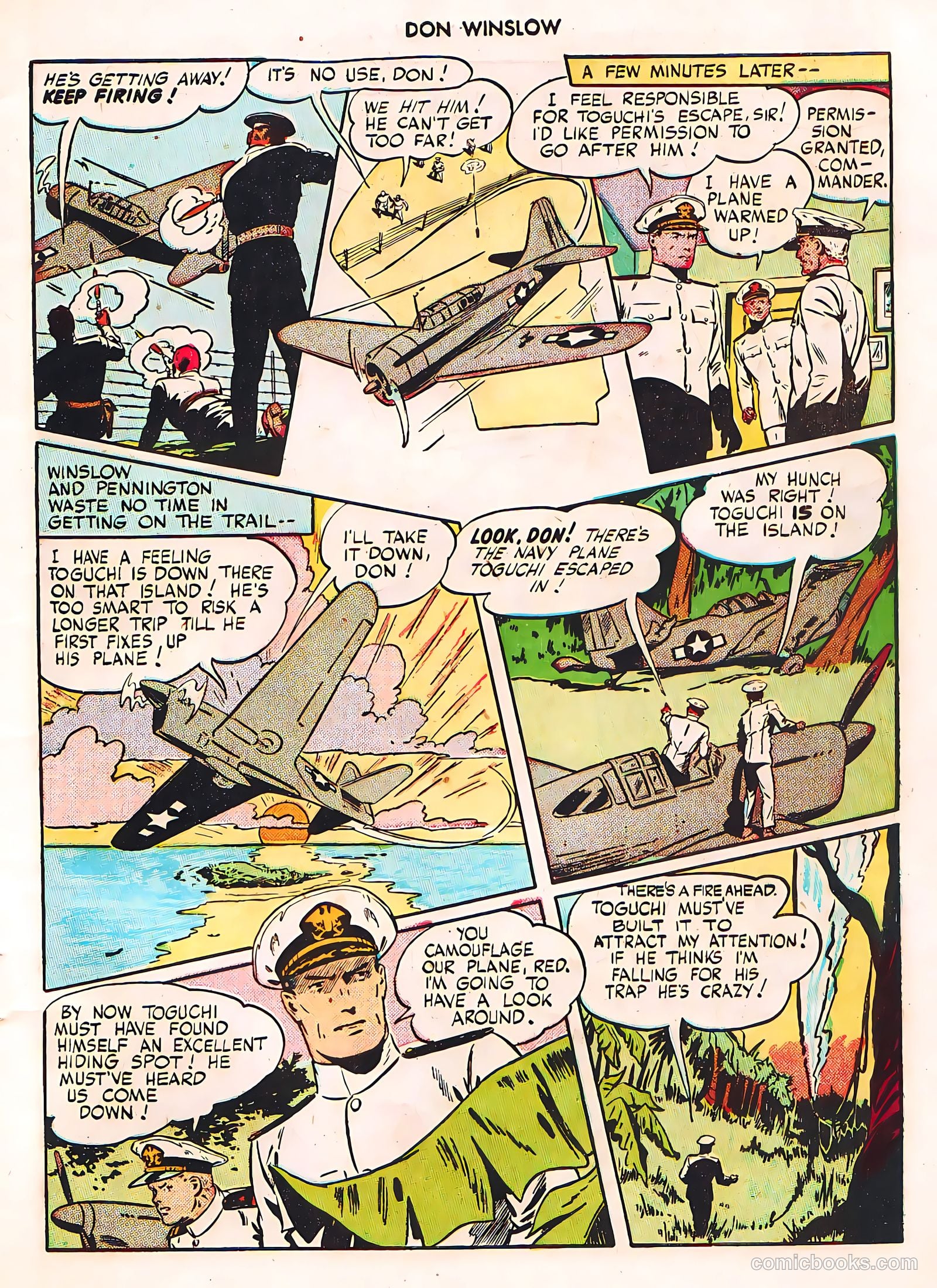 Don Winslow of the Navy #42 (1947, Fawcett) — page 7 of 51