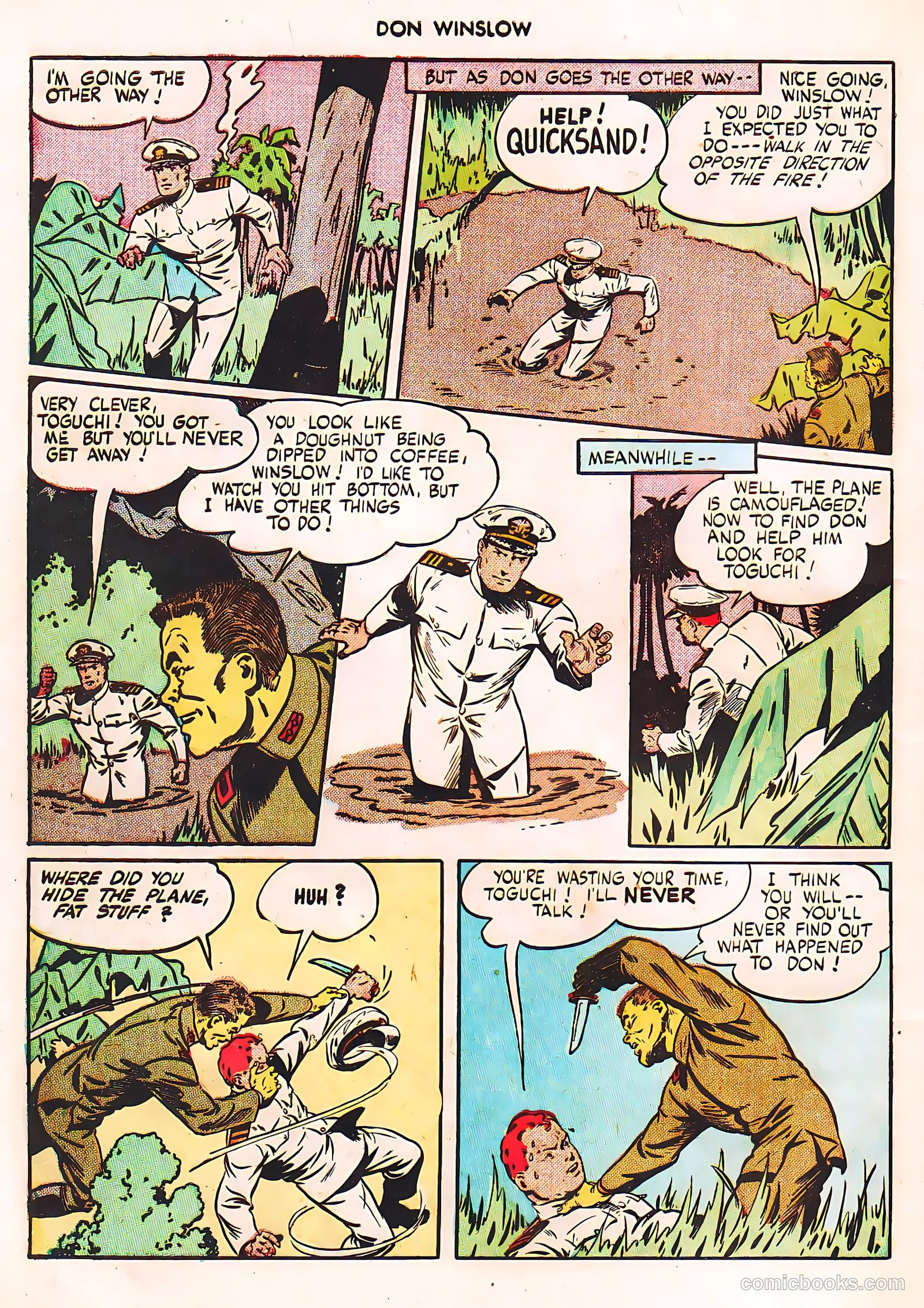 Don Winslow of the Navy #42 (1947, Fawcett) — page 8 of 51