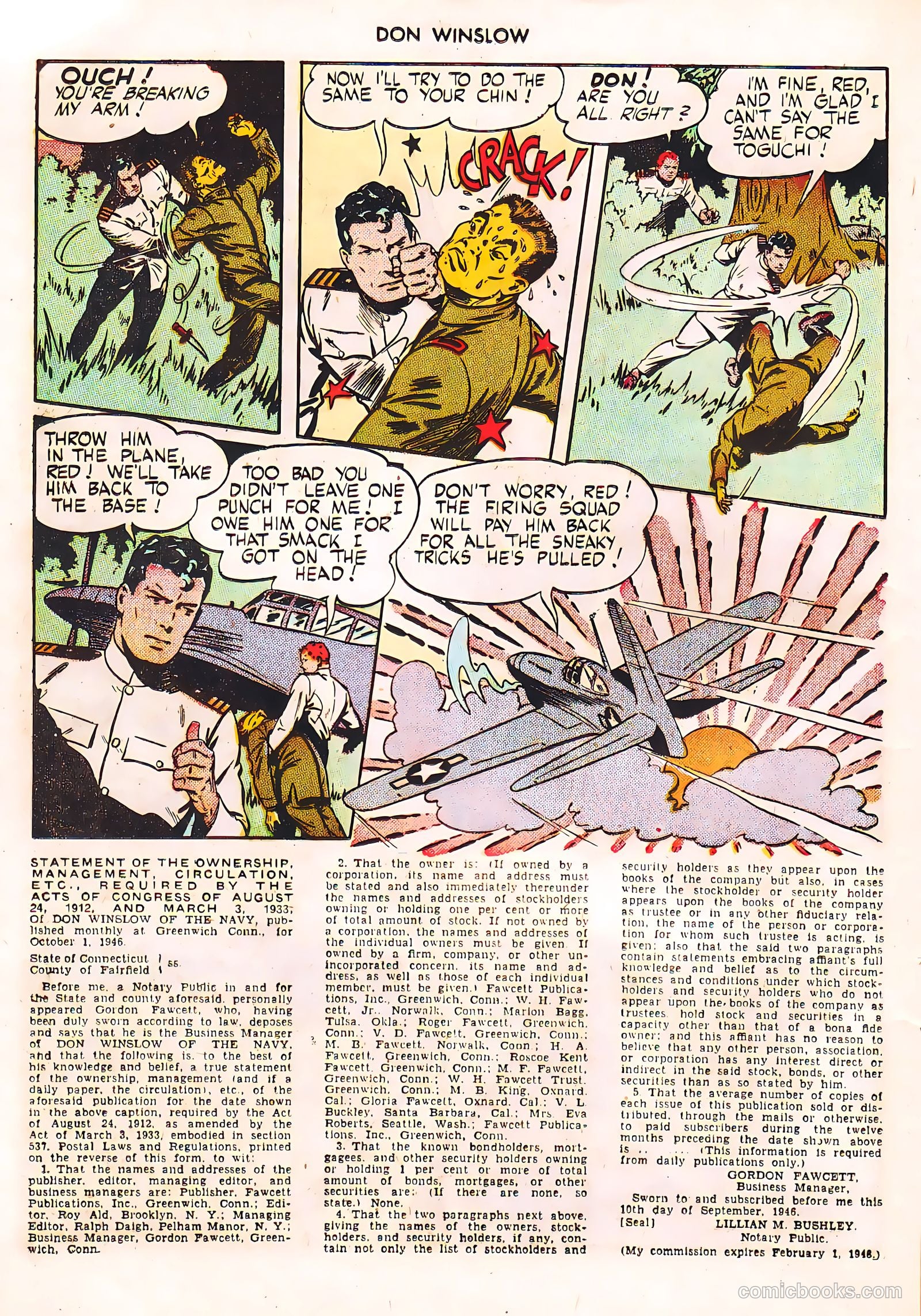 Don Winslow of the Navy #42 (1947, Fawcett) — page 12 of 51