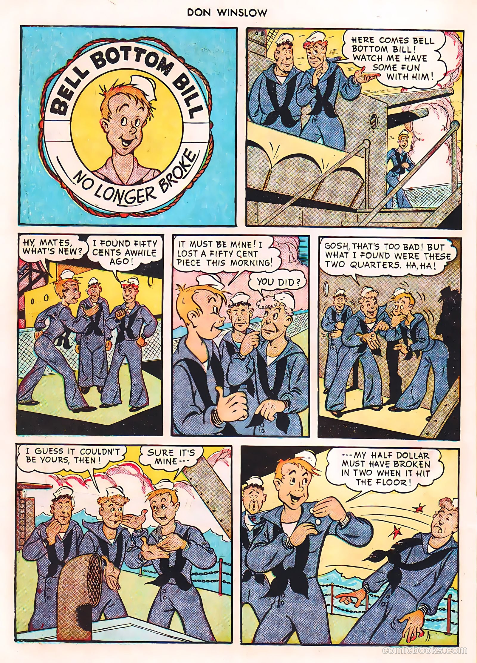 Don Winslow of the Navy #42 (1947, Fawcett) — page 14 of 51