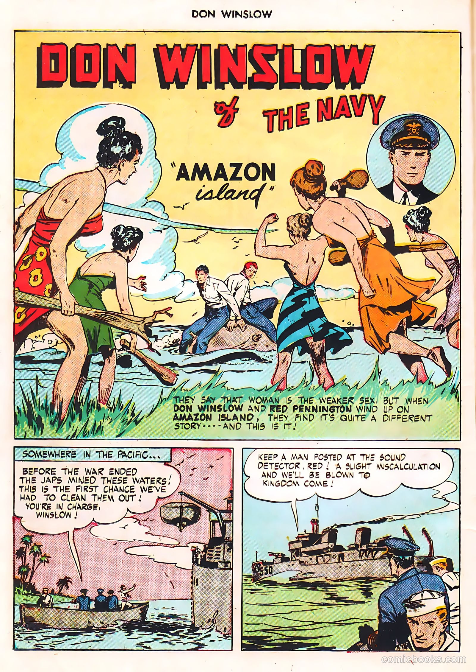 Don Winslow of the Navy #42 (1947, Fawcett) — page 16 of 51