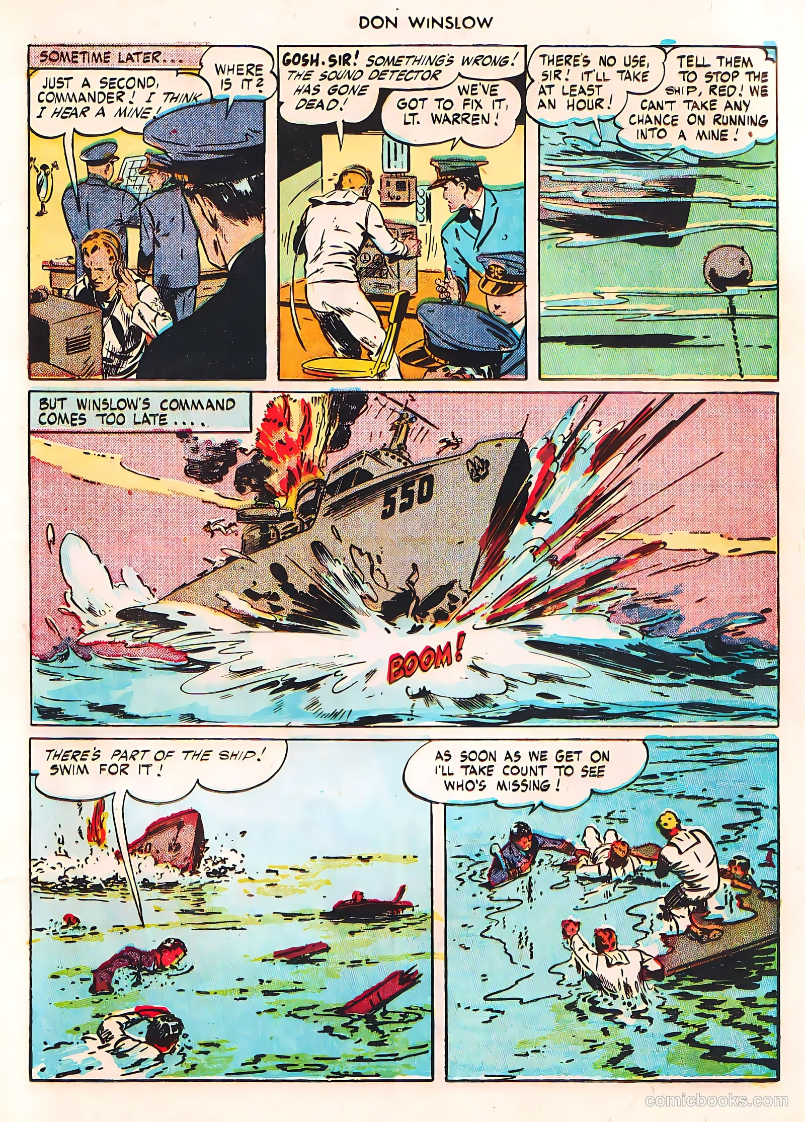 Don Winslow of the Navy #42 (1947, Fawcett) — page 17 of 51