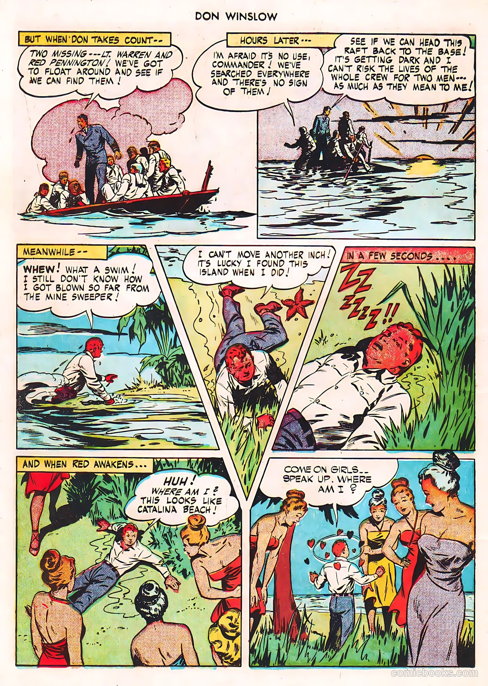Don Winslow of the Navy #42 (1947, Fawcett) — page 18 of 51