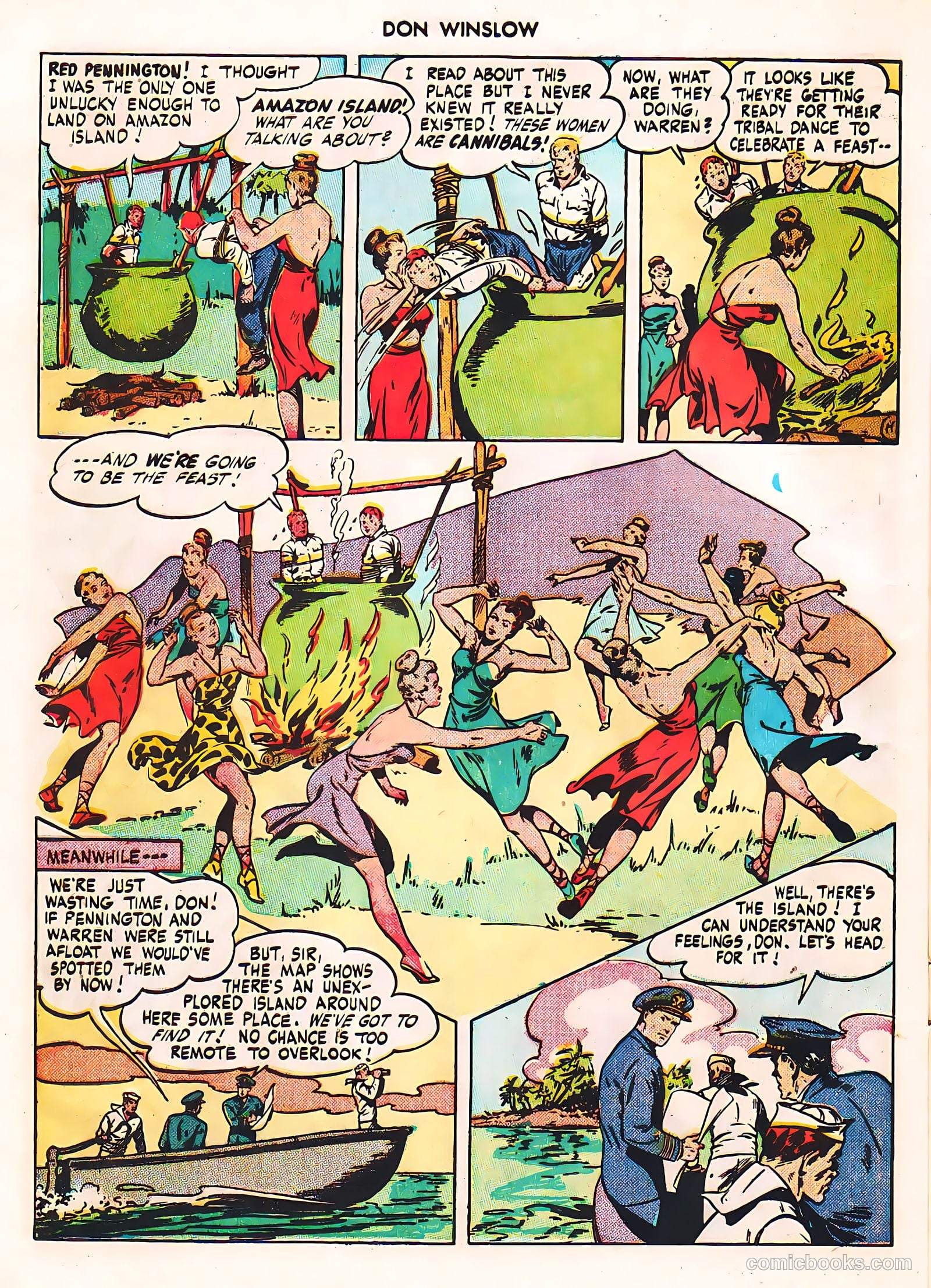 Don Winslow of the Navy #42 (1947, Fawcett) — page 20 of 51