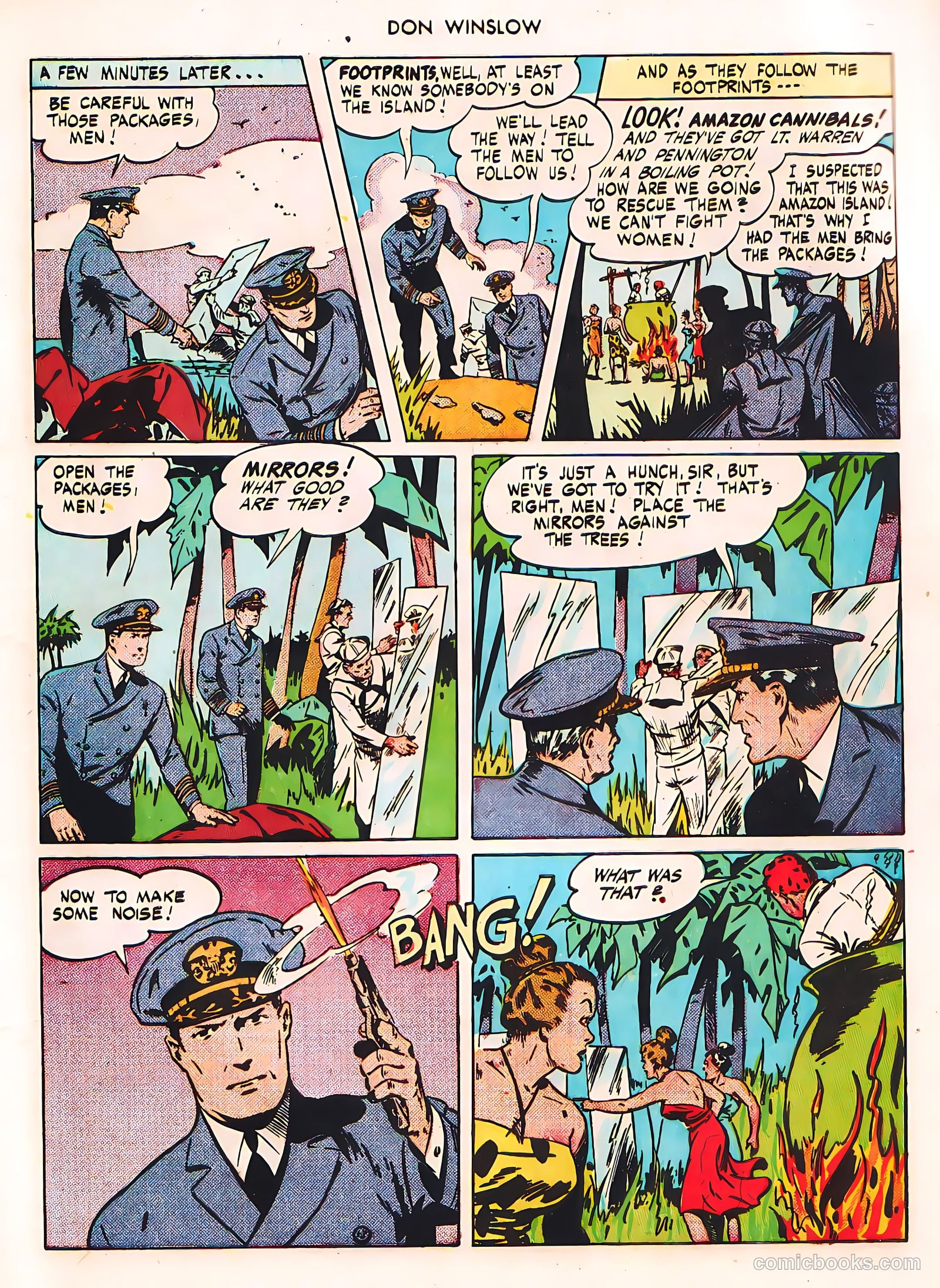 Don Winslow of the Navy #42 (1947, Fawcett) — page 21 of 51