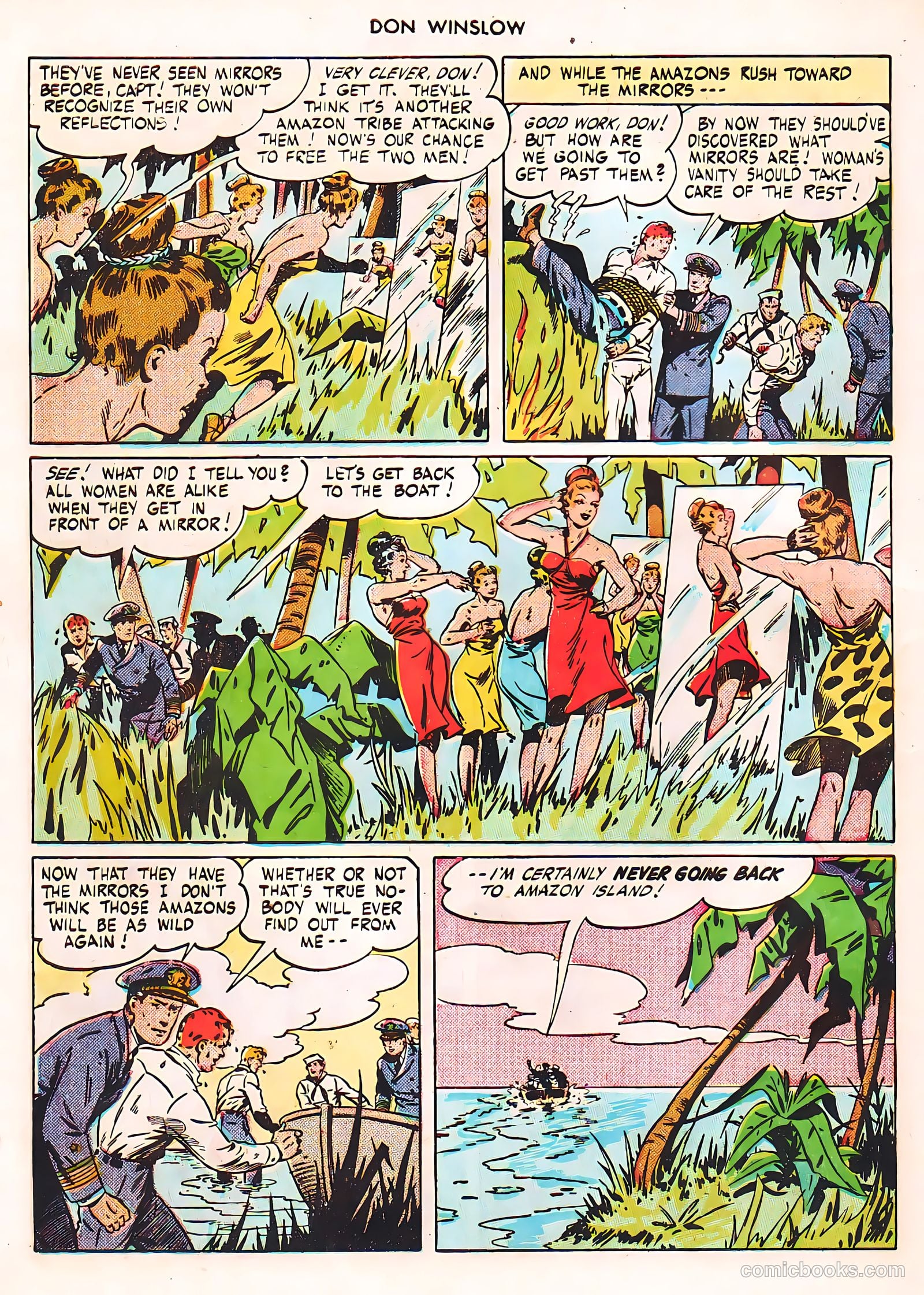 Don Winslow of the Navy #42 (1947, Fawcett) — page 22 of 51