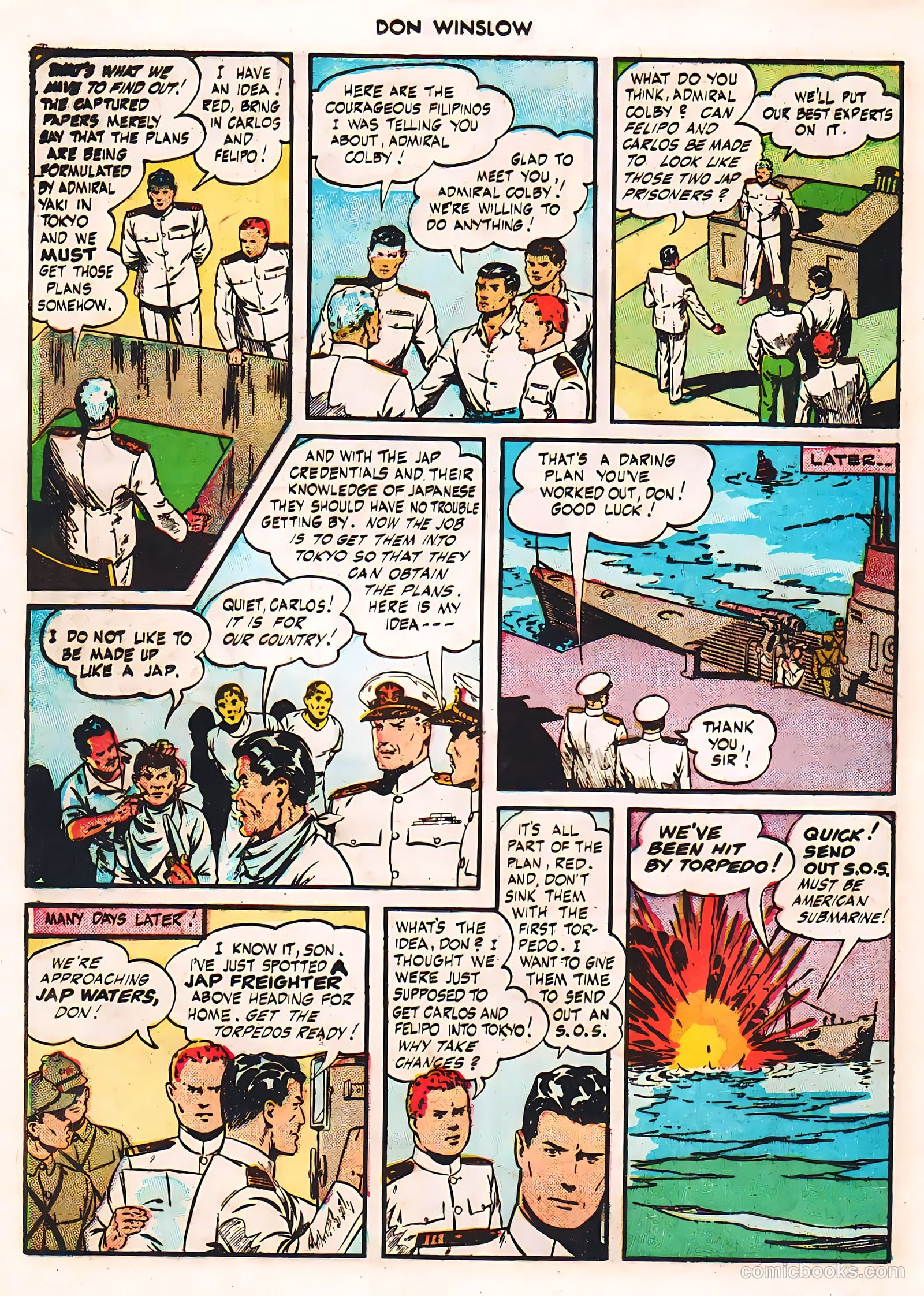 Don Winslow of the Navy #42 (1947, Fawcett) — page 28 of 51