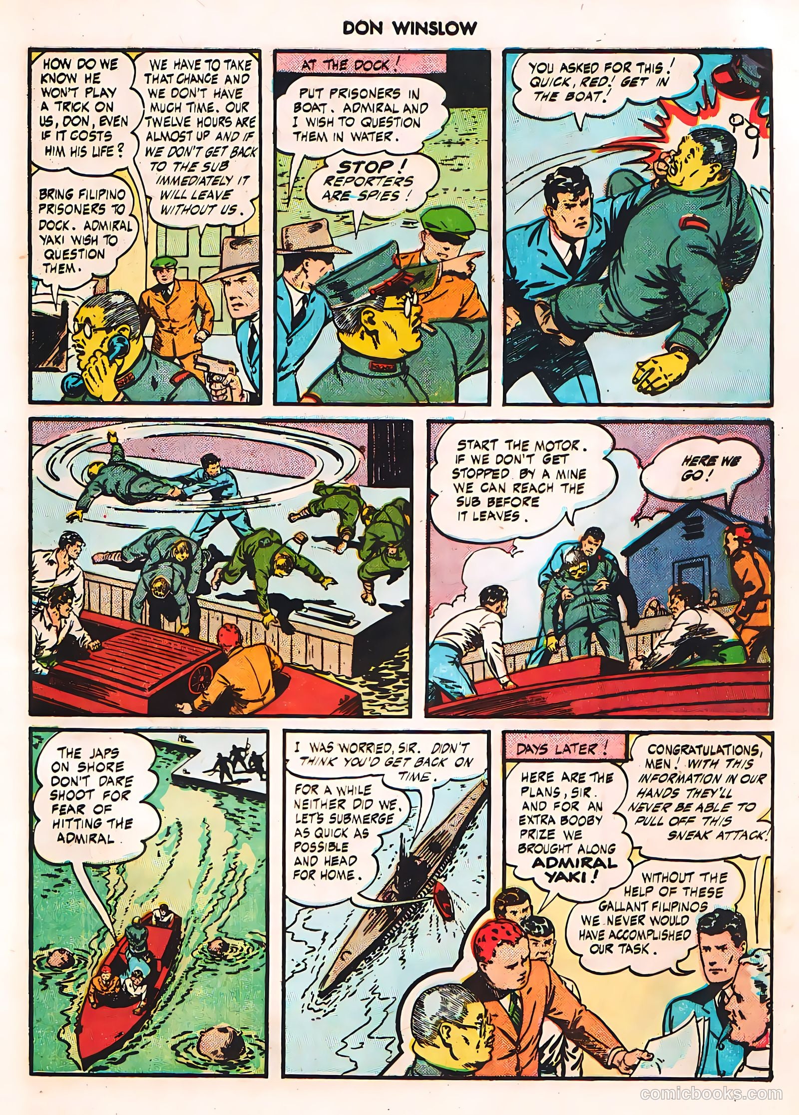 Don Winslow of the Navy #42 (1947, Fawcett) — page 33 of 51