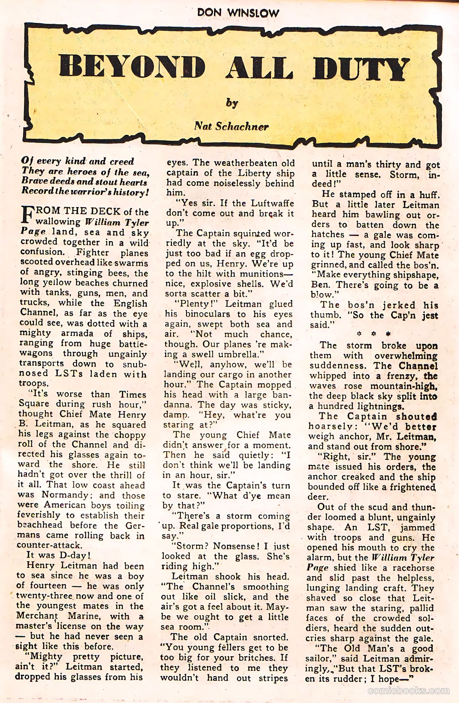 Don Winslow of the Navy #42 (1947, Fawcett) — page 35 of 51