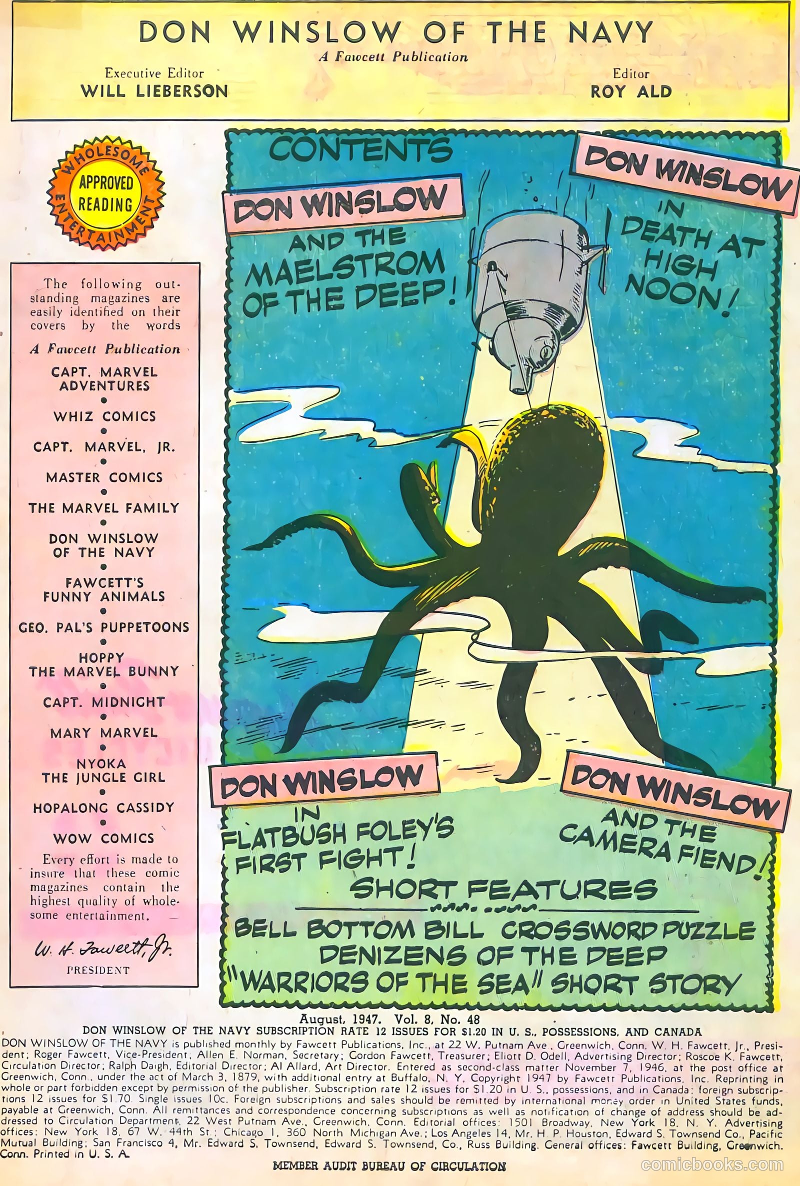 Don Winslow of the Navy #48 (1947, Fawcett) — page 3 of 52