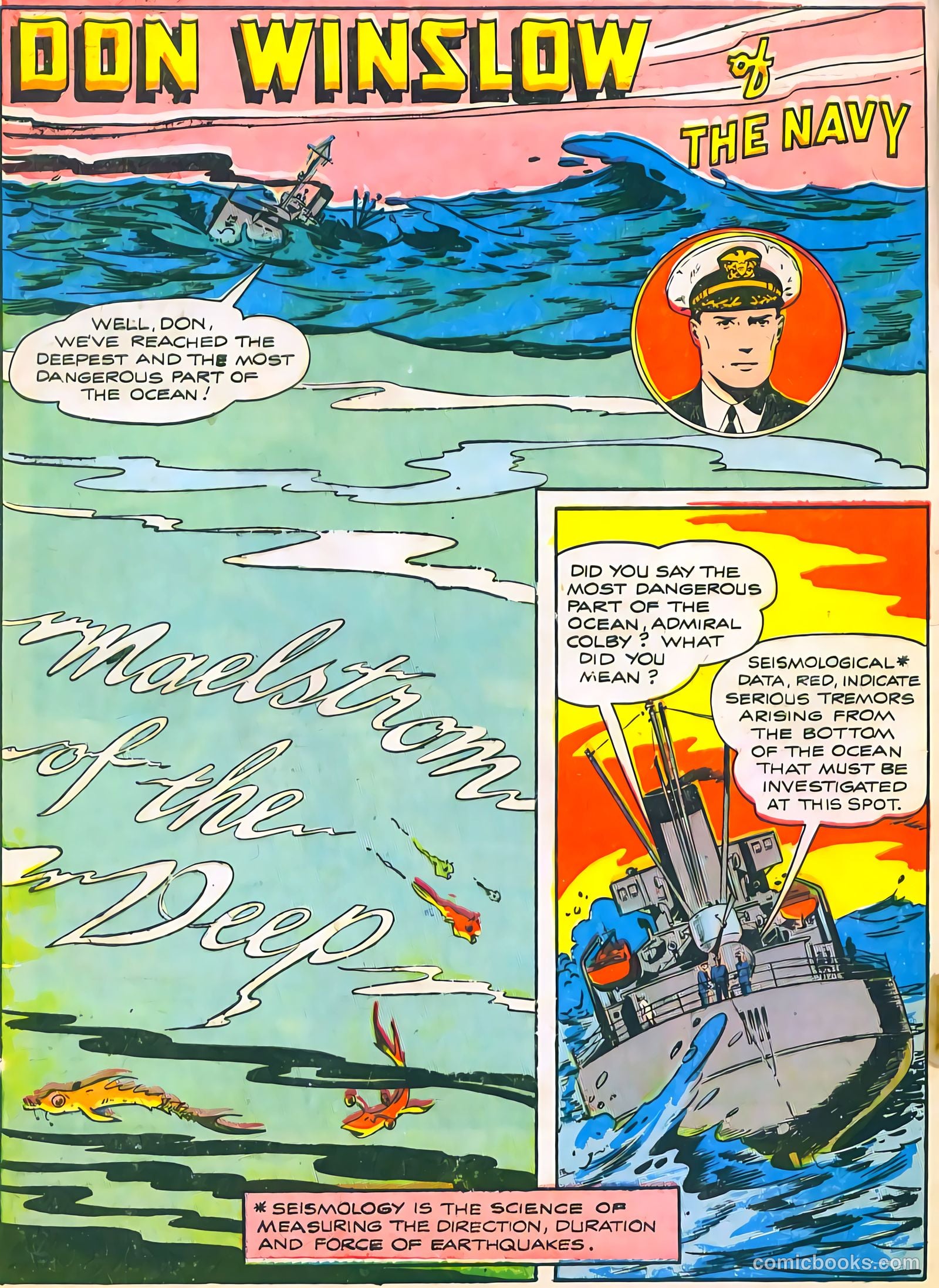 Don Winslow of the Navy #48 (1947, Fawcett) — page 4 of 52
