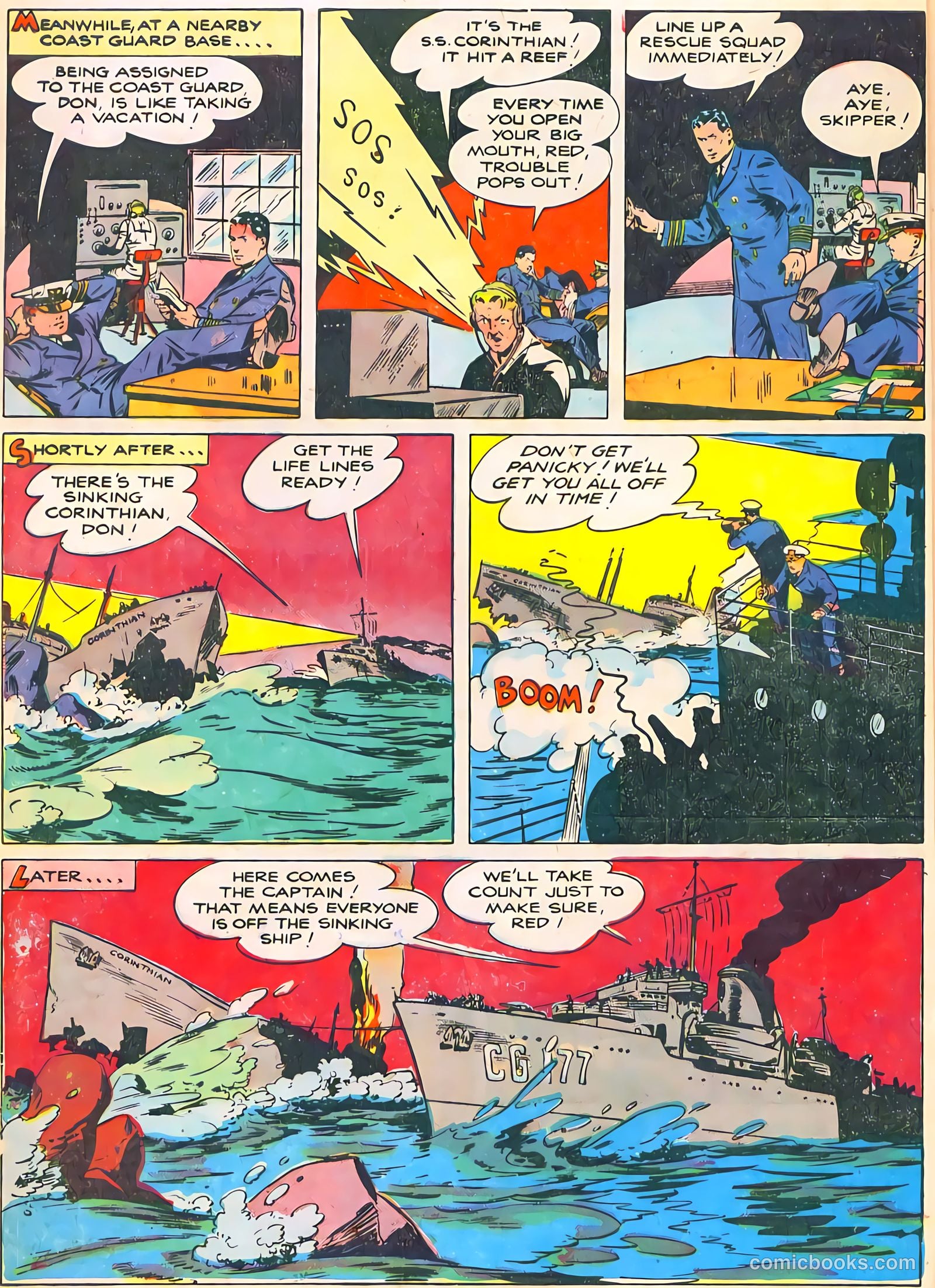 Don Winslow of the Navy #50 (1947, Fawcett) — page 4 of 36