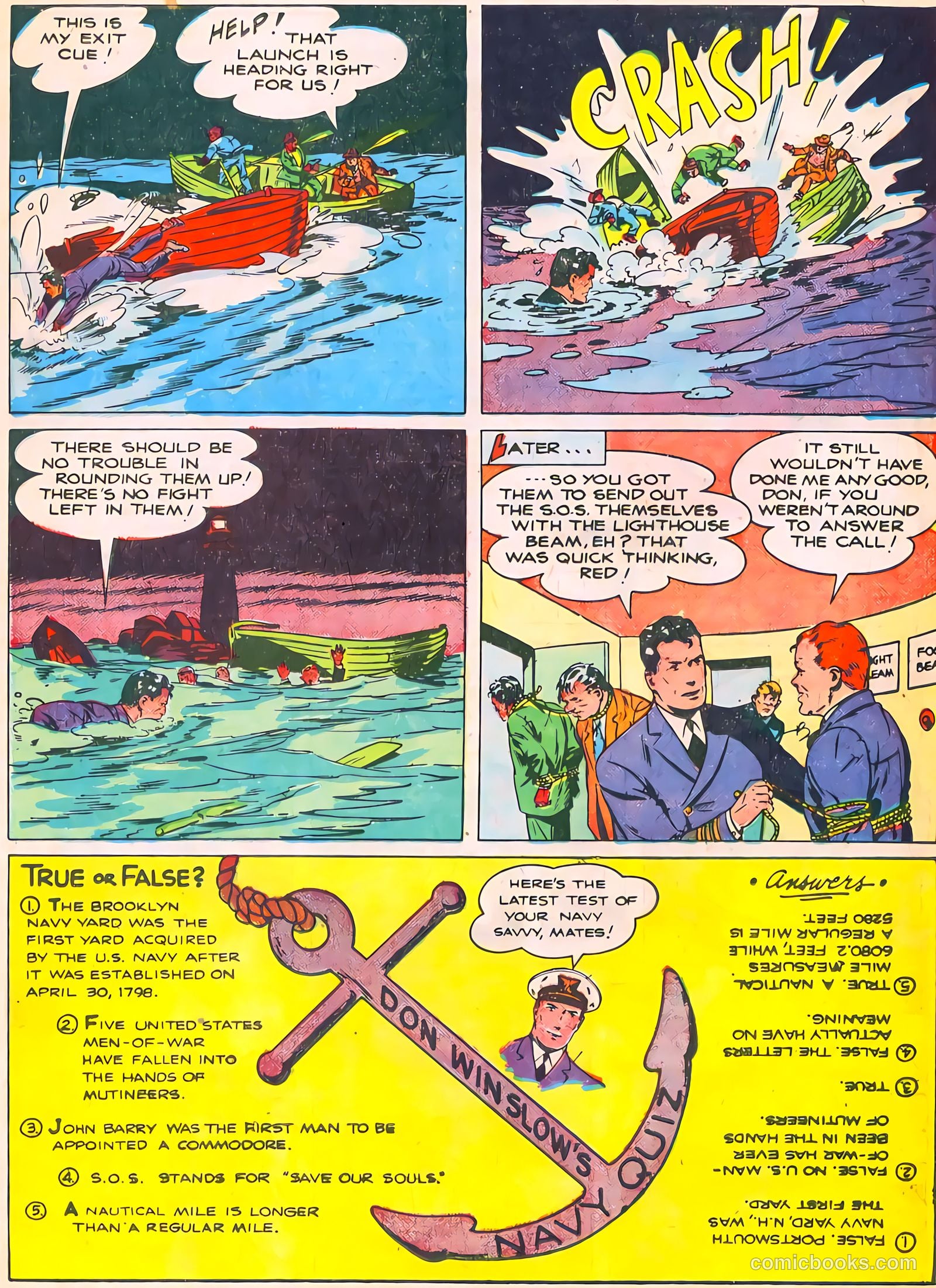 Don Winslow of the Navy #50 (1947, Fawcett) — page 11 of 36