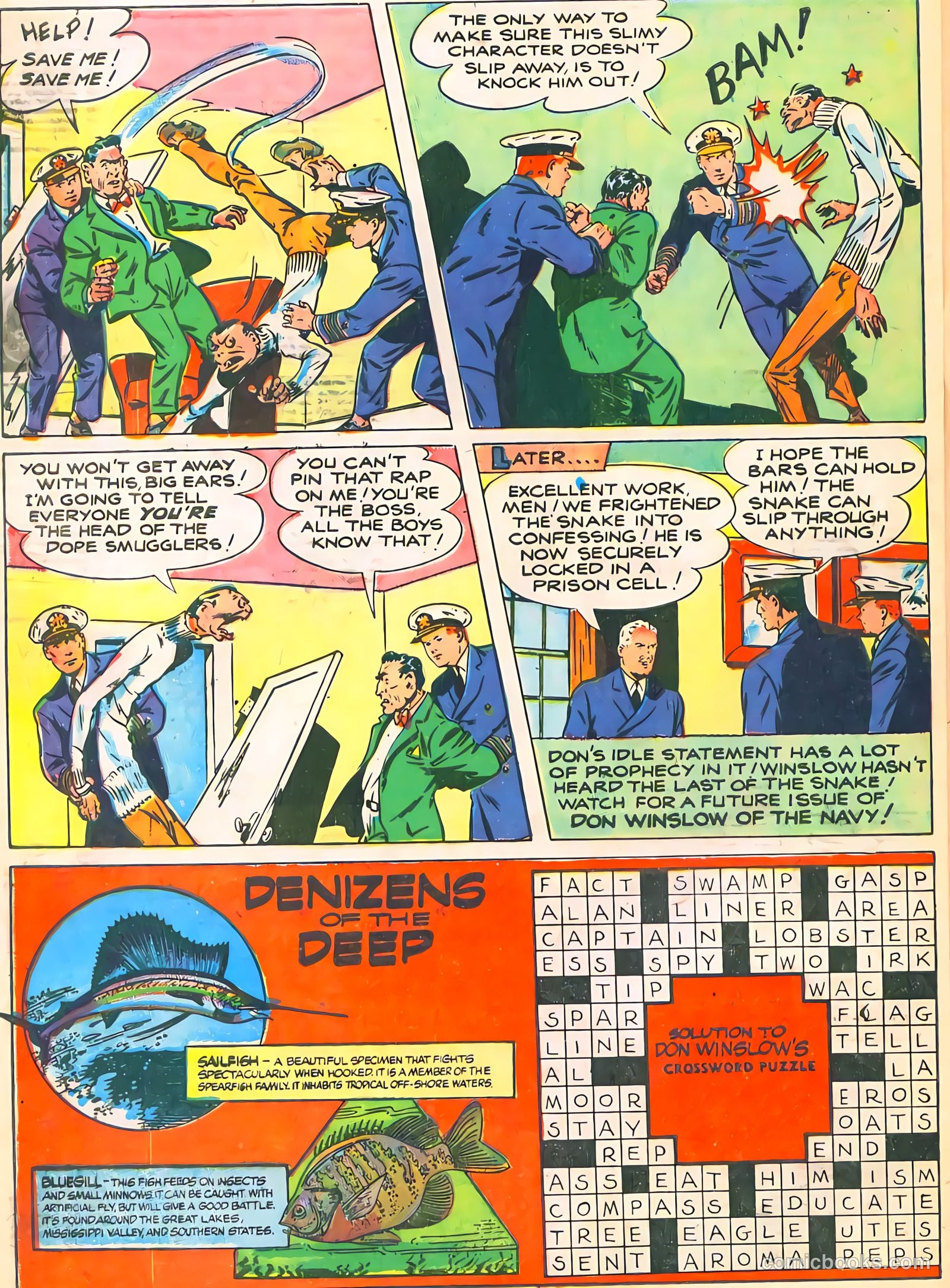 Don Winslow of the Navy #50 (1947, Fawcett) — page 32 of 36