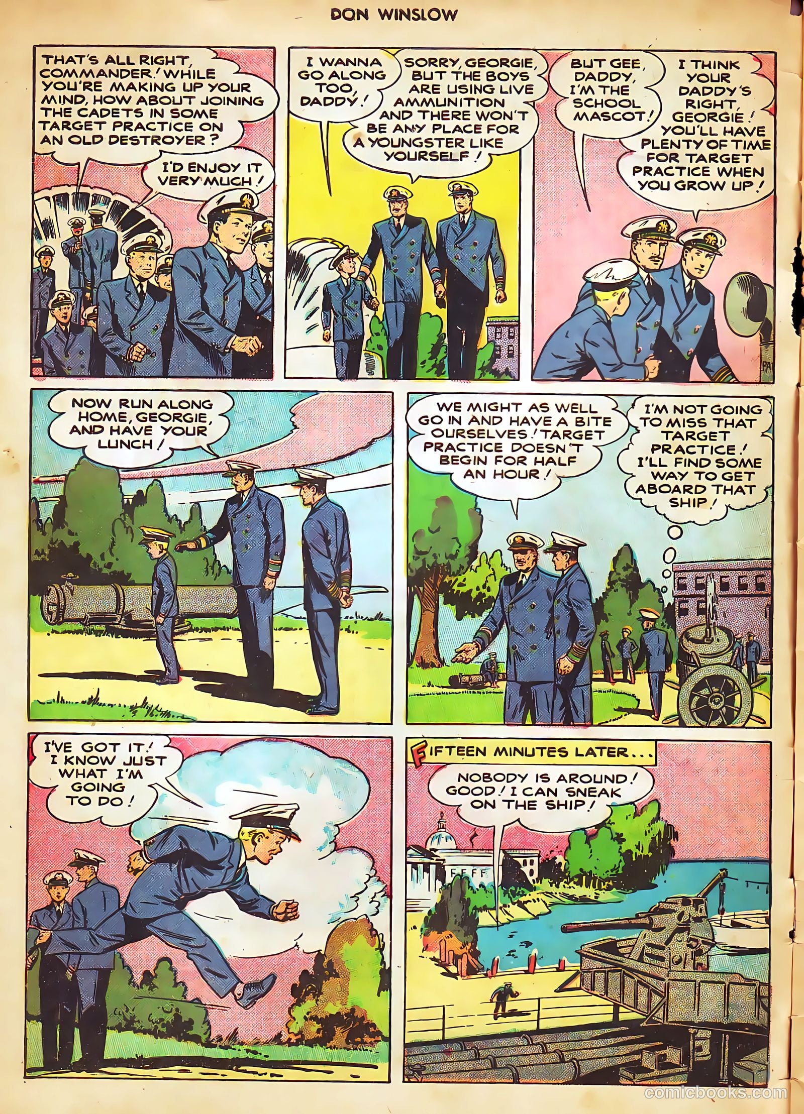 Don Winslow of the Navy #53 (1948, Fawcett) — page 4 of 36