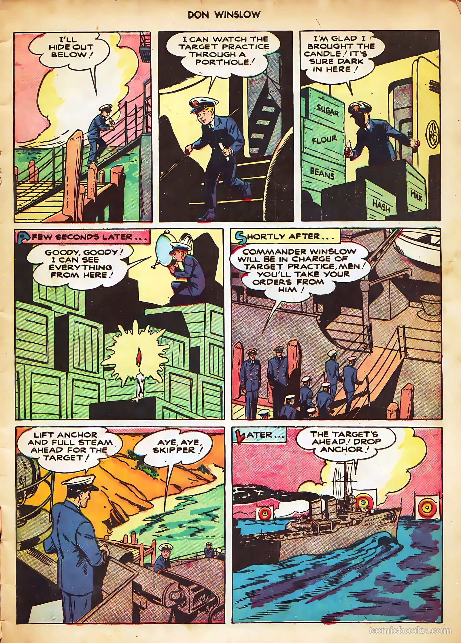 Don Winslow of the Navy #53 (1948, Fawcett) — page 5 of 36