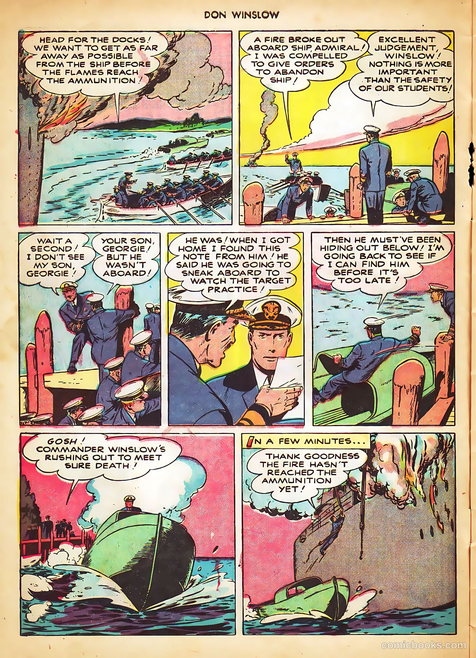Don Winslow of the Navy #53 (1948, Fawcett) — page 8 of 36