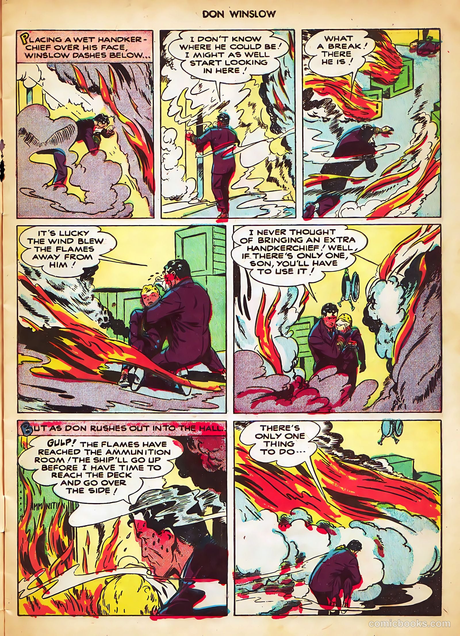 Don Winslow of the Navy #53 (1948, Fawcett) — page 9 of 36
