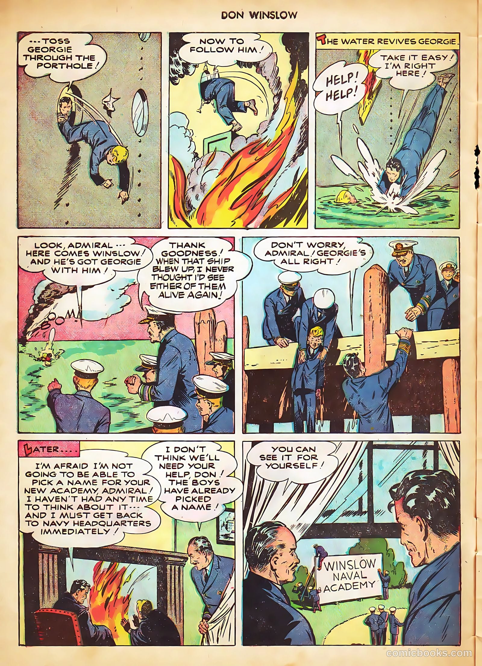 Don Winslow of the Navy #53 (1948, Fawcett) — page 10 of 36