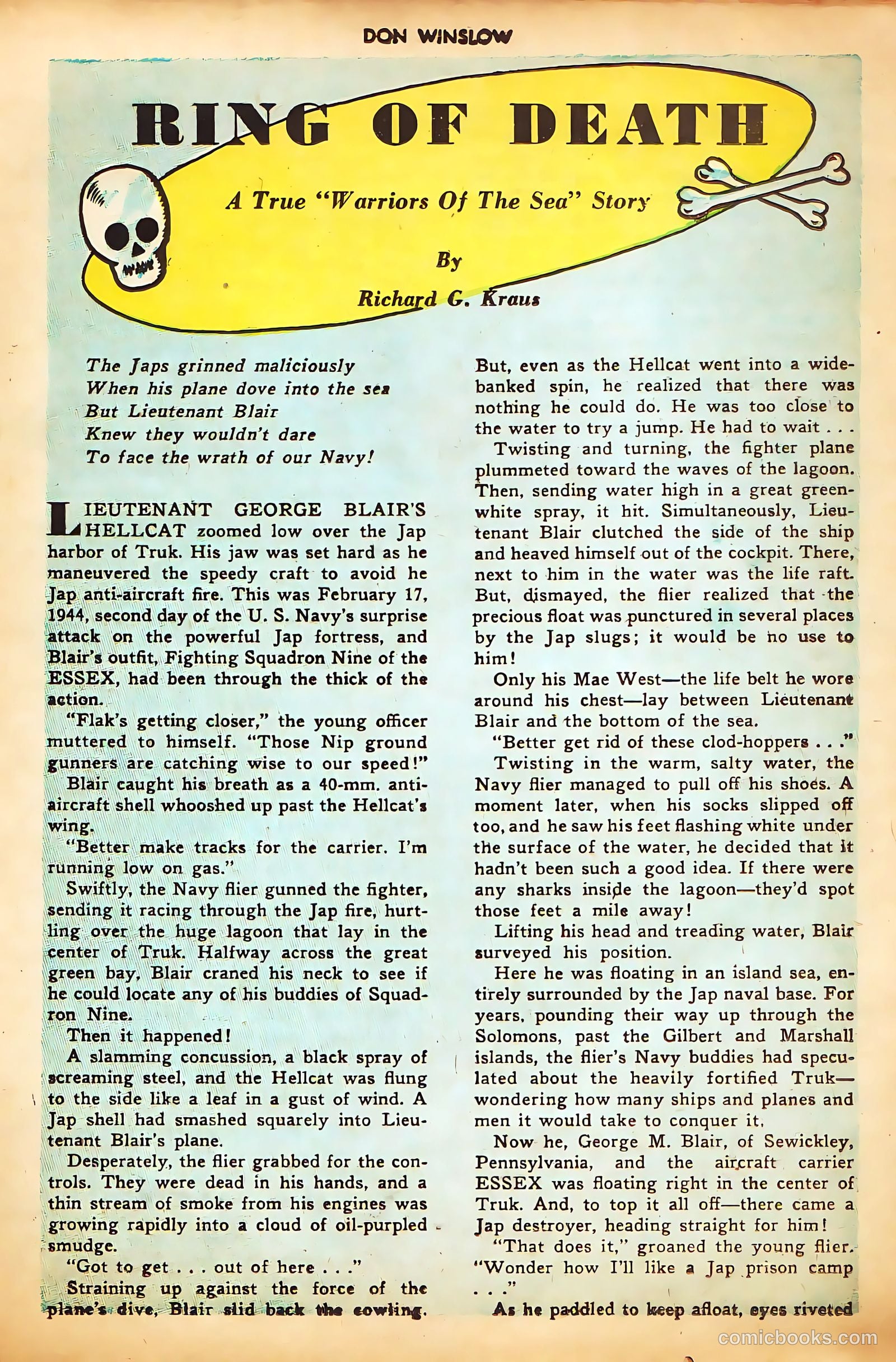 Don Winslow of the Navy #53 (1948, Fawcett) — page 19 of 36