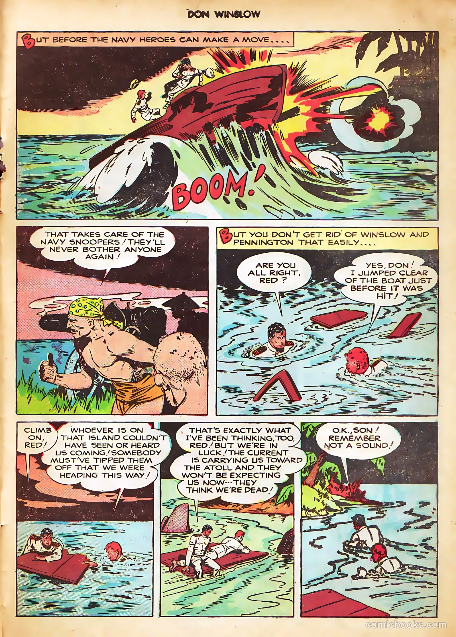 Don Winslow of the Navy #53 (1948, Fawcett) — page 27 of 36