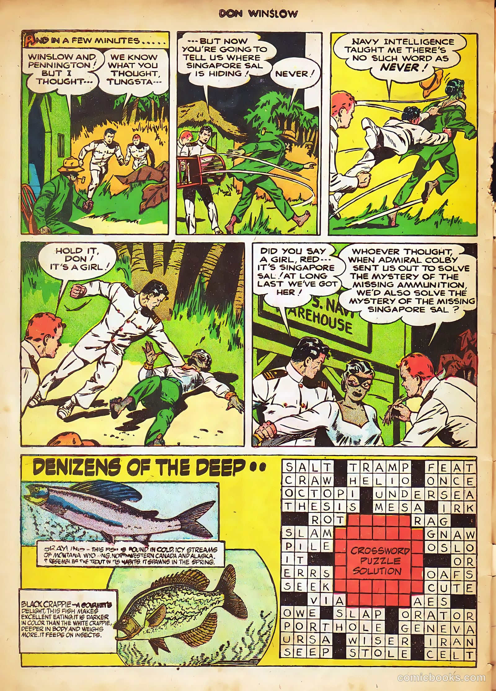 Don Winslow of the Navy #53 (1948, Fawcett) — page 32 of 36