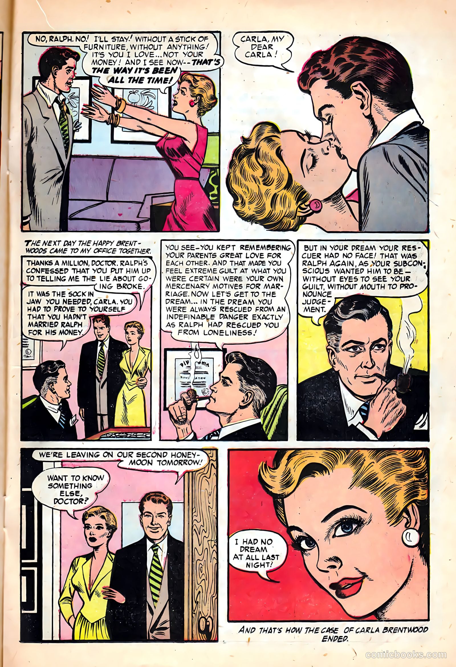Dr. Anthony King, Hollywood Love Doctor #4 (1954) — page 17 of 36