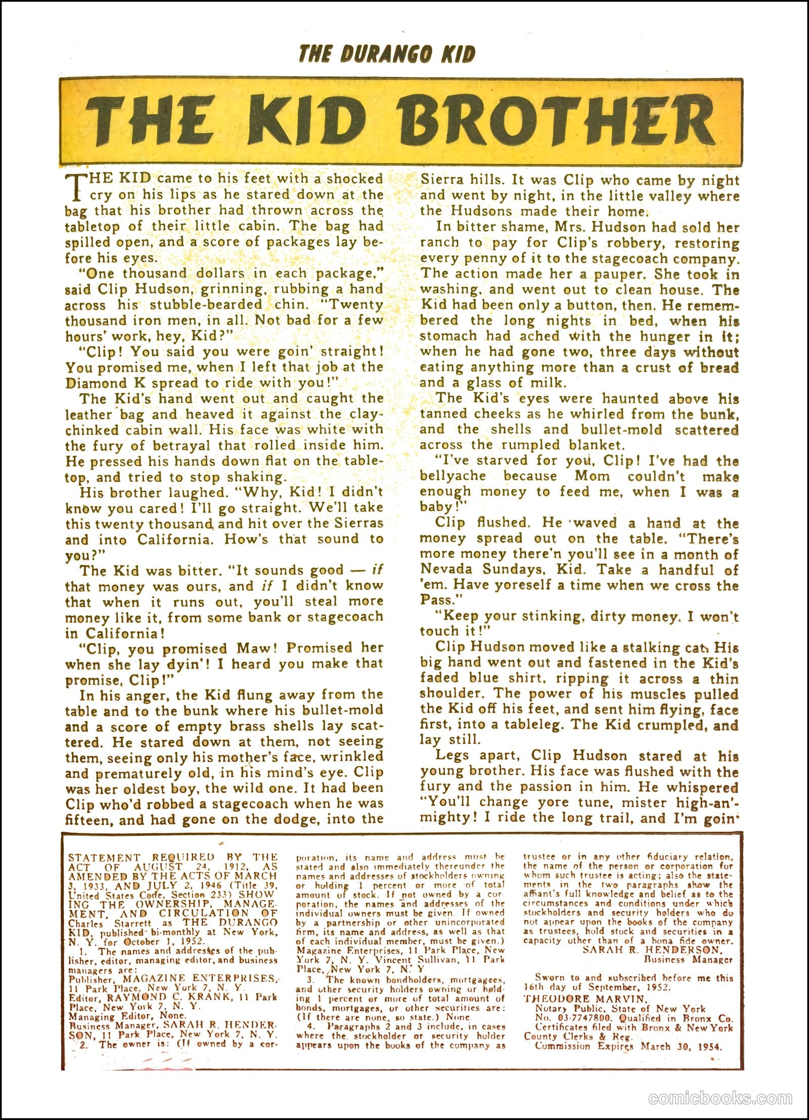 Durango Kid #21 (1953) — page 25 of 36