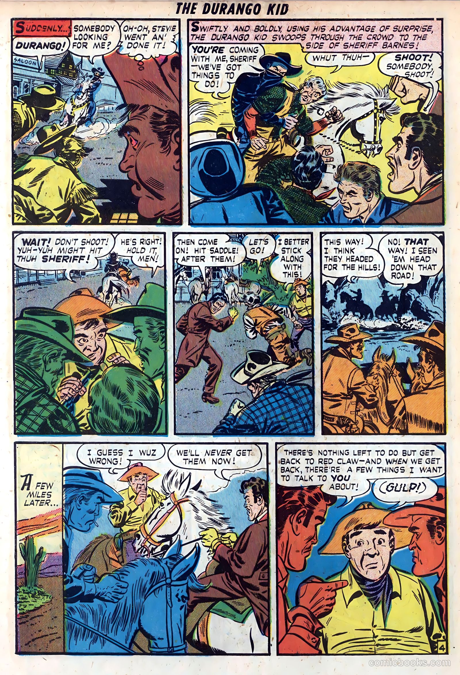 Durango Kid #5 (1950) — page 30 of 36