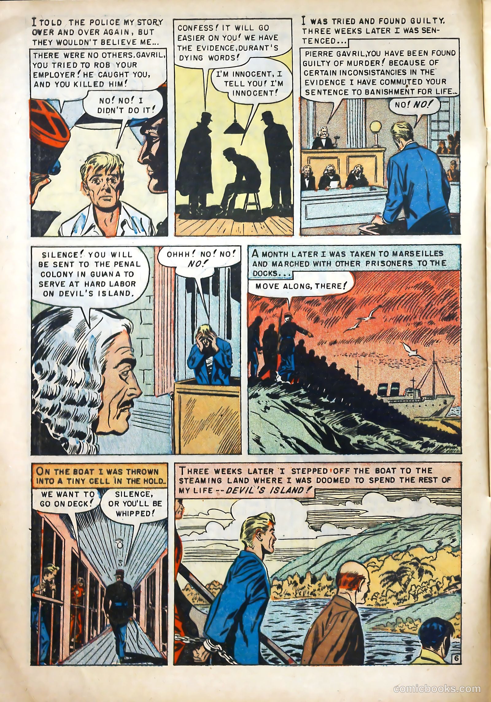 Escape from Devil's Island #1 (1952) — page 8 of 36