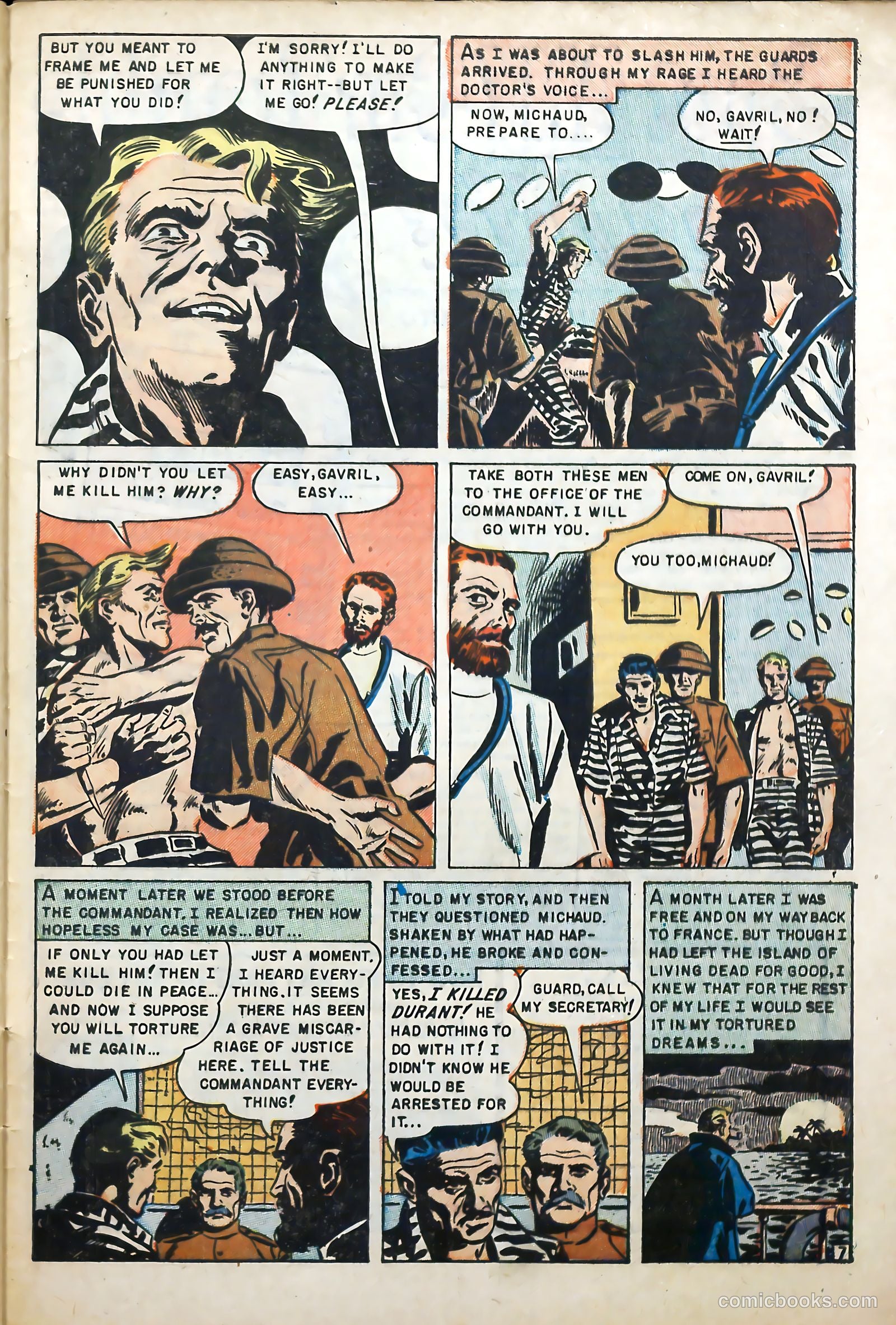 Escape from Devil's Island #1 (1952) — page 33 of 36