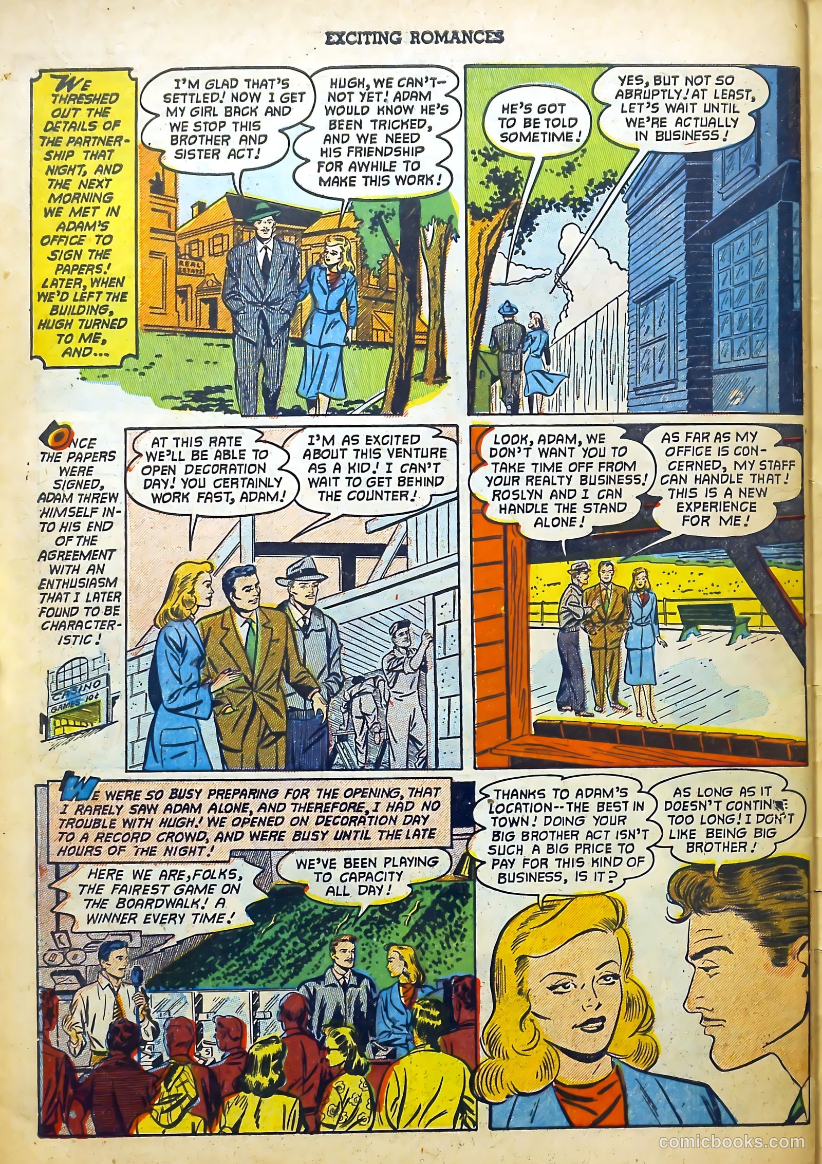 Exciting Romances #10 (1952) — page 30 of 37