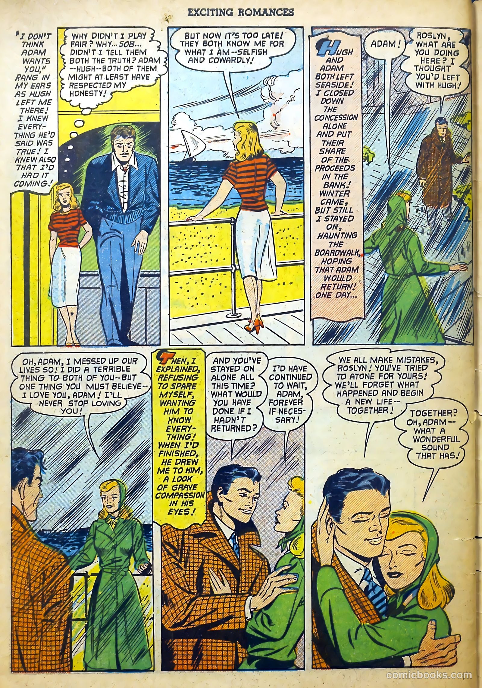 Exciting Romances #10 (1952) — page 34 of 37