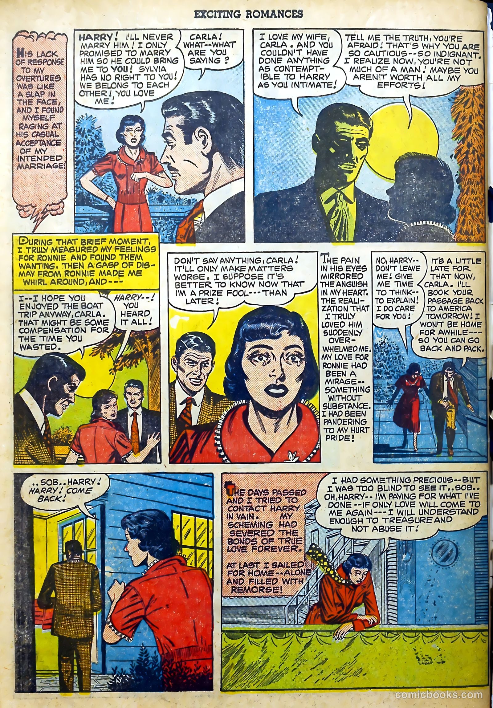 Exciting Romances #4 (1951) — page 34 of 37
