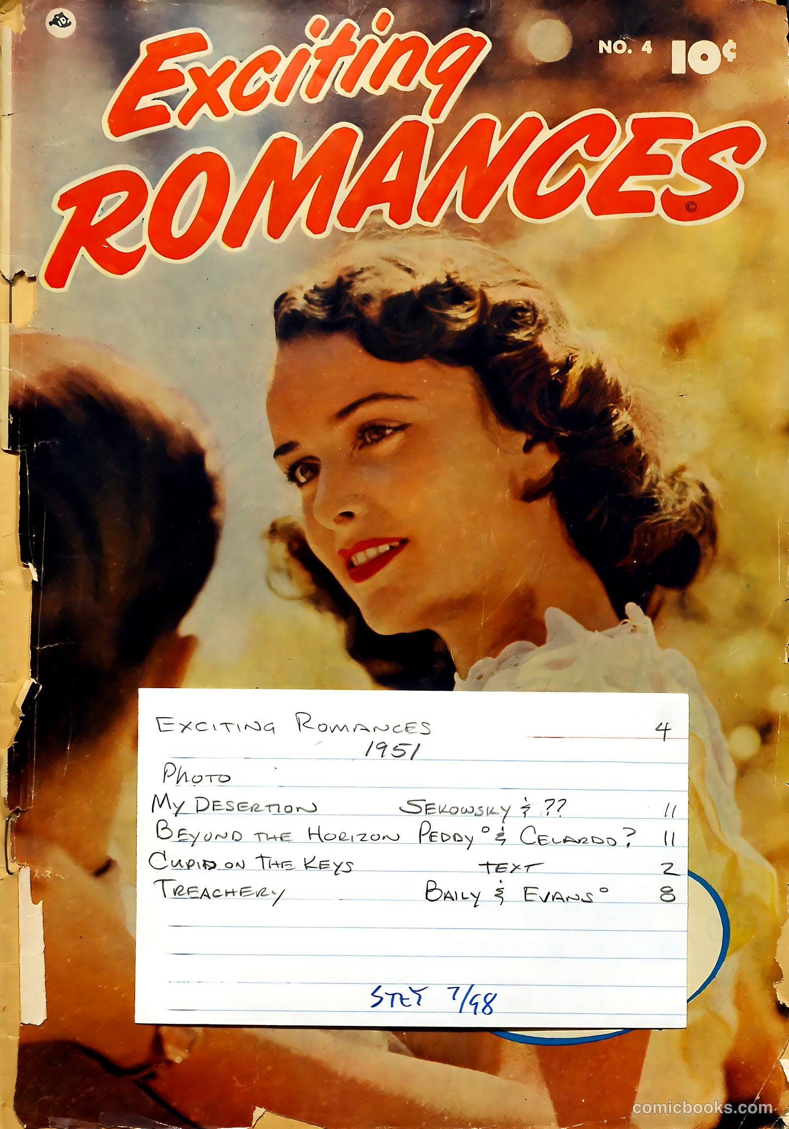 Exciting Romances #4 (1951) — page 37 of 37