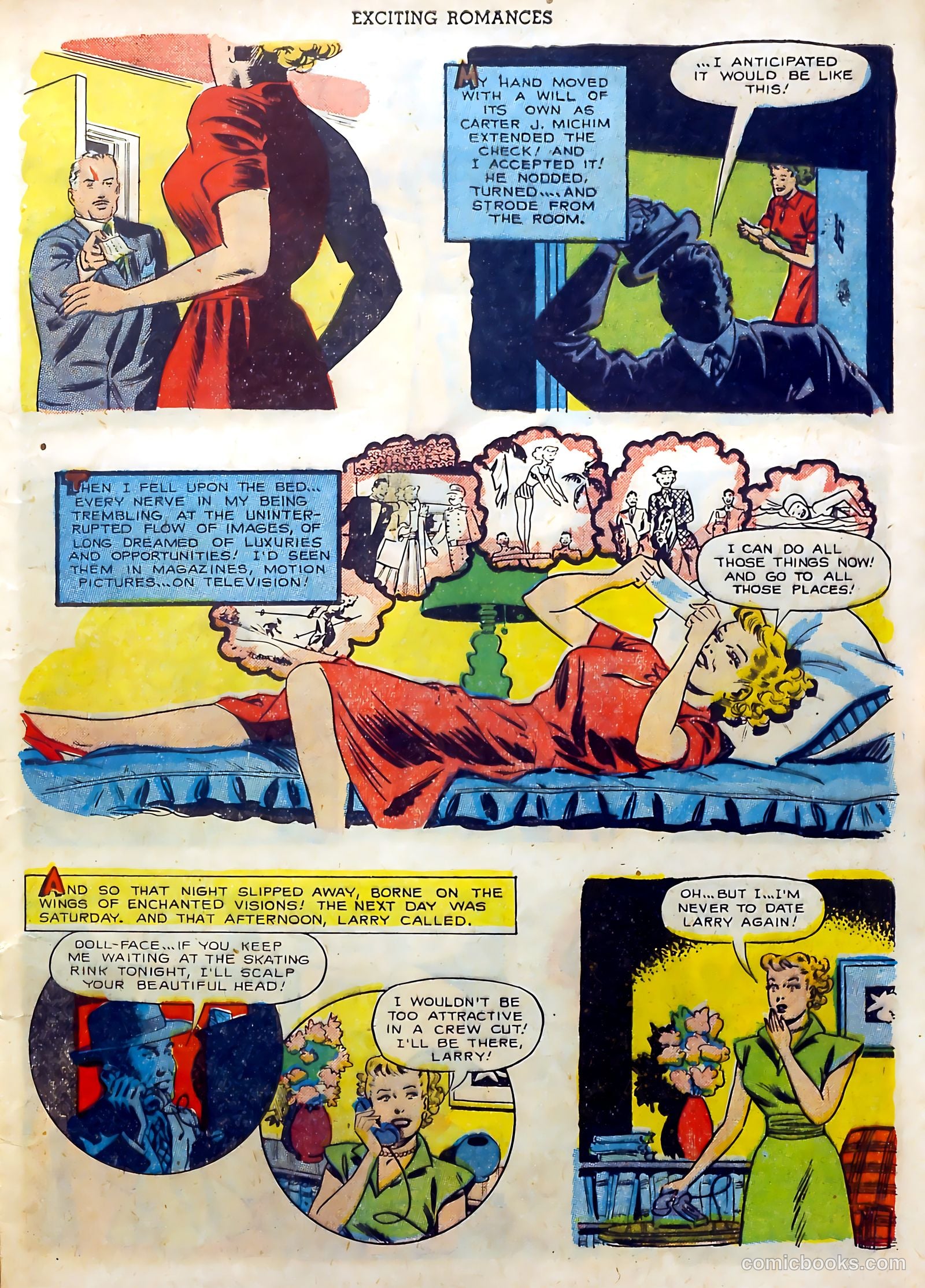 Exciting Romances #9 (1952) — page 9 of 37
