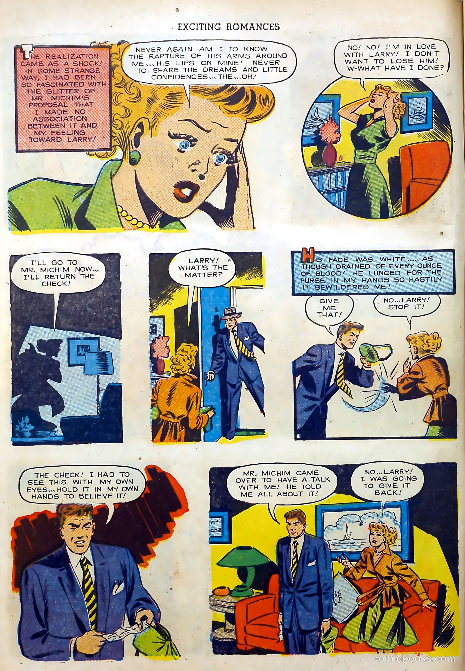 Exciting Romances #9 (1952) — page 10 of 37