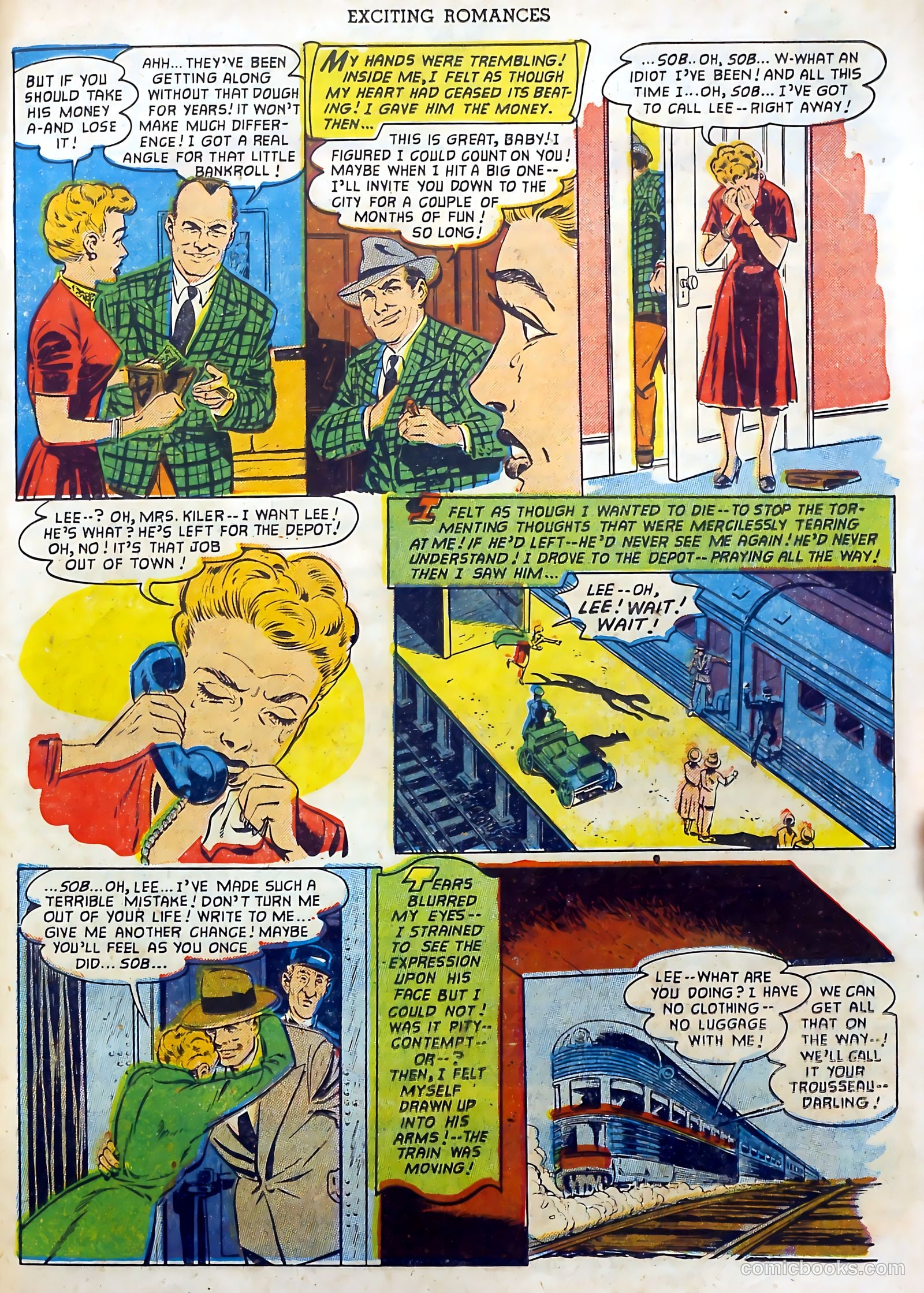 Exciting Romances #9 (1952) — page 23 of 37