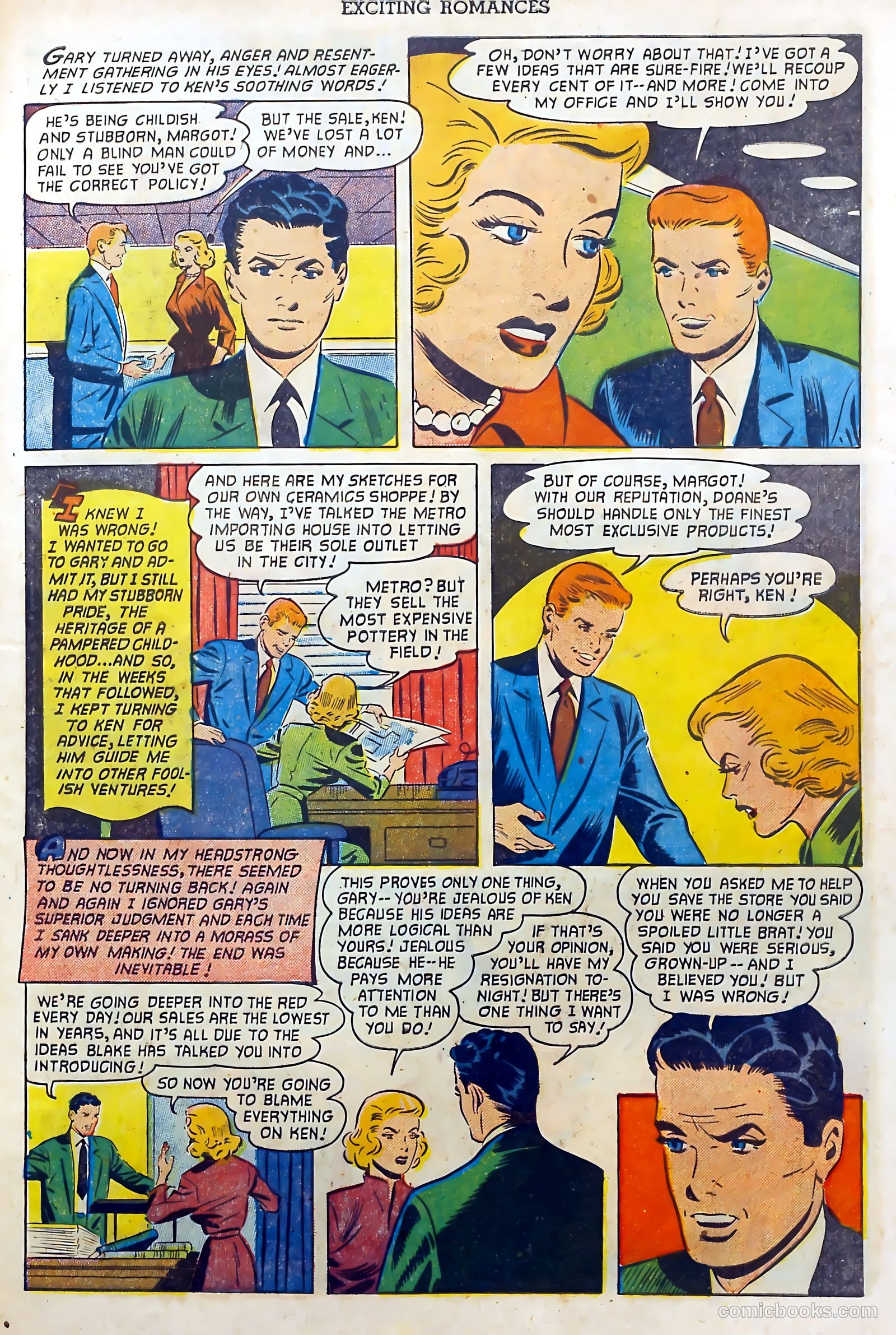 Exciting Romances #9 (1952) — page 31 of 37