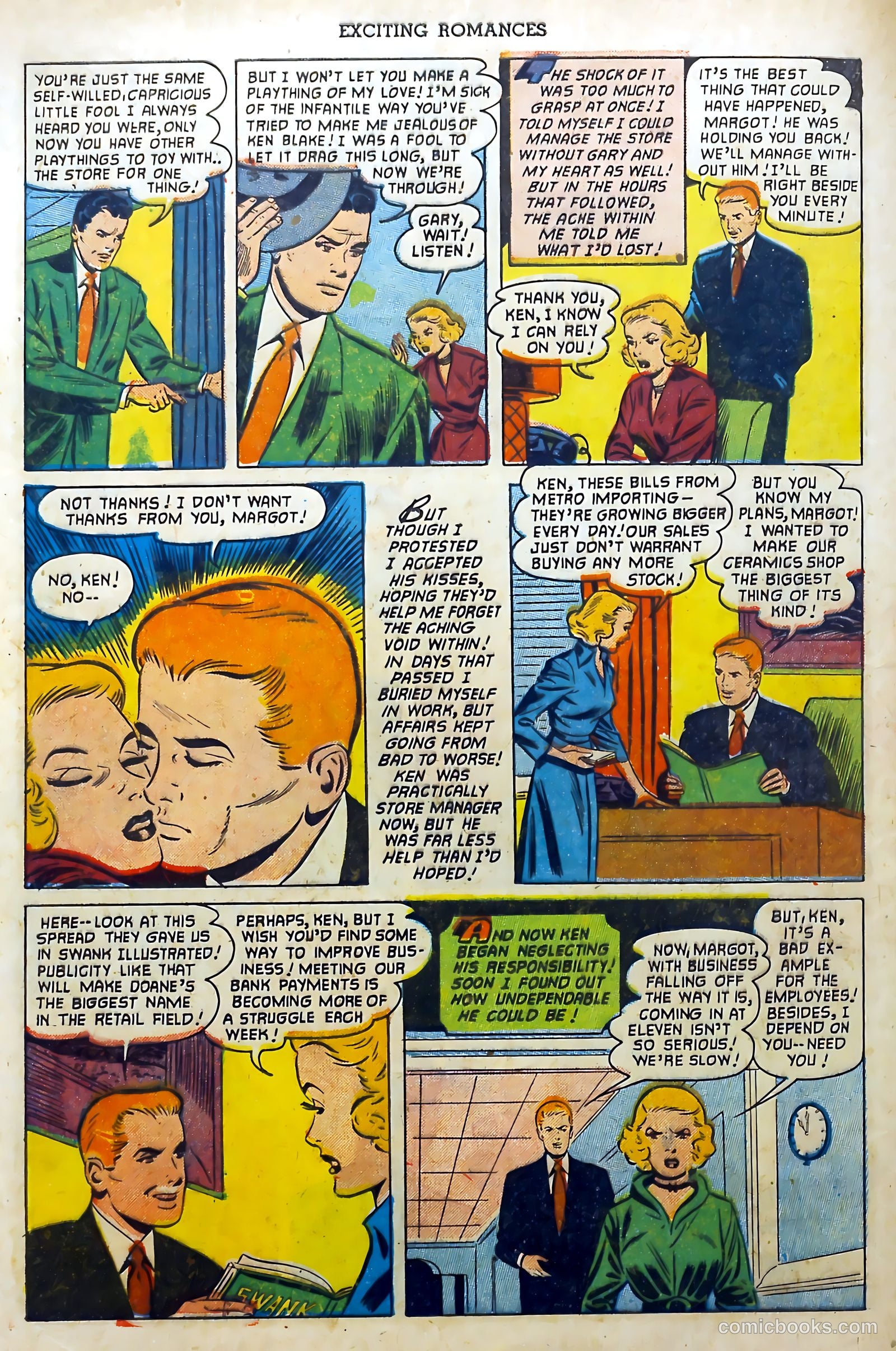 Exciting Romances #9 (1952) — page 32 of 37