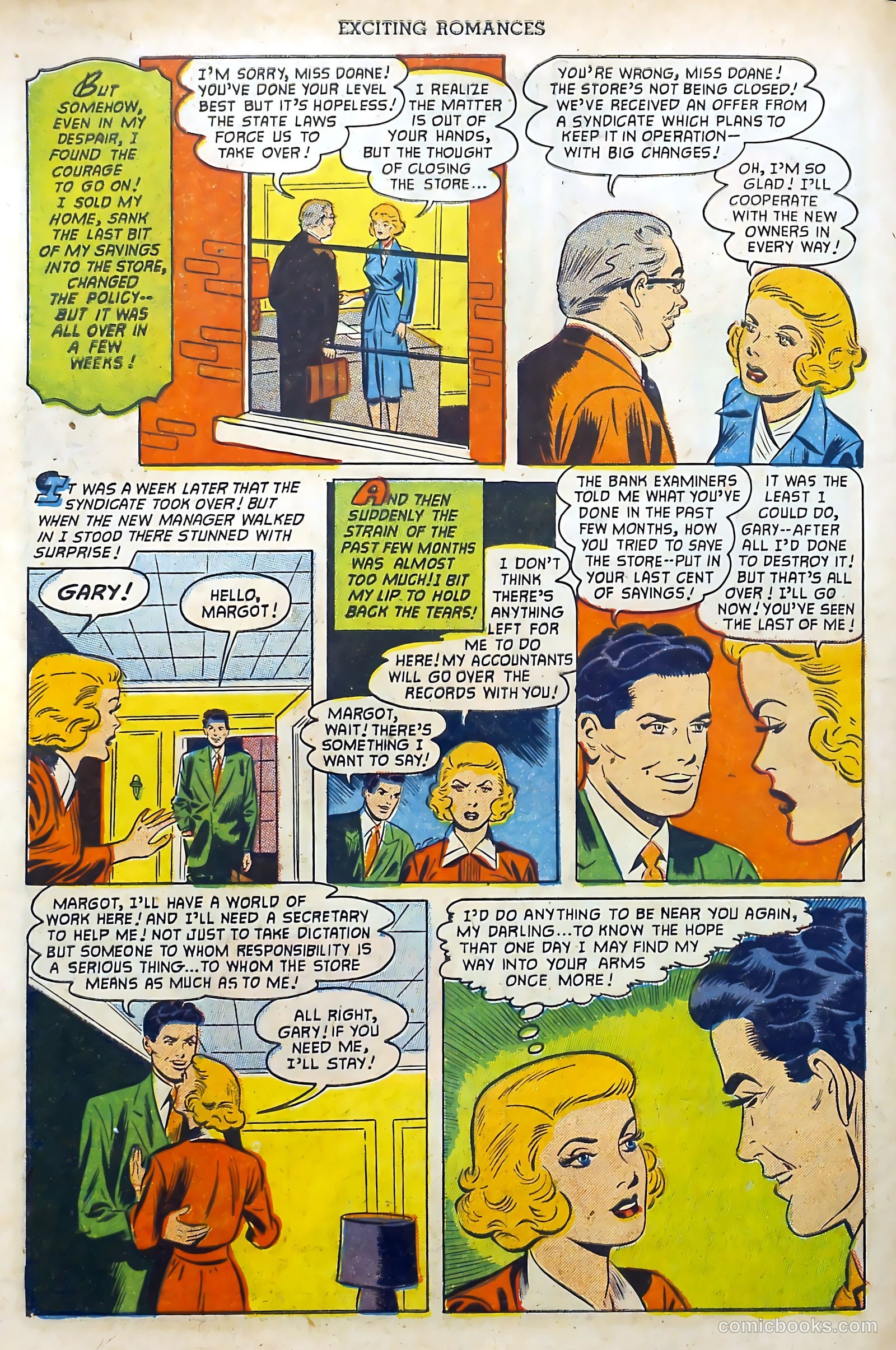 Exciting Romances #9 (1952) — page 34 of 37