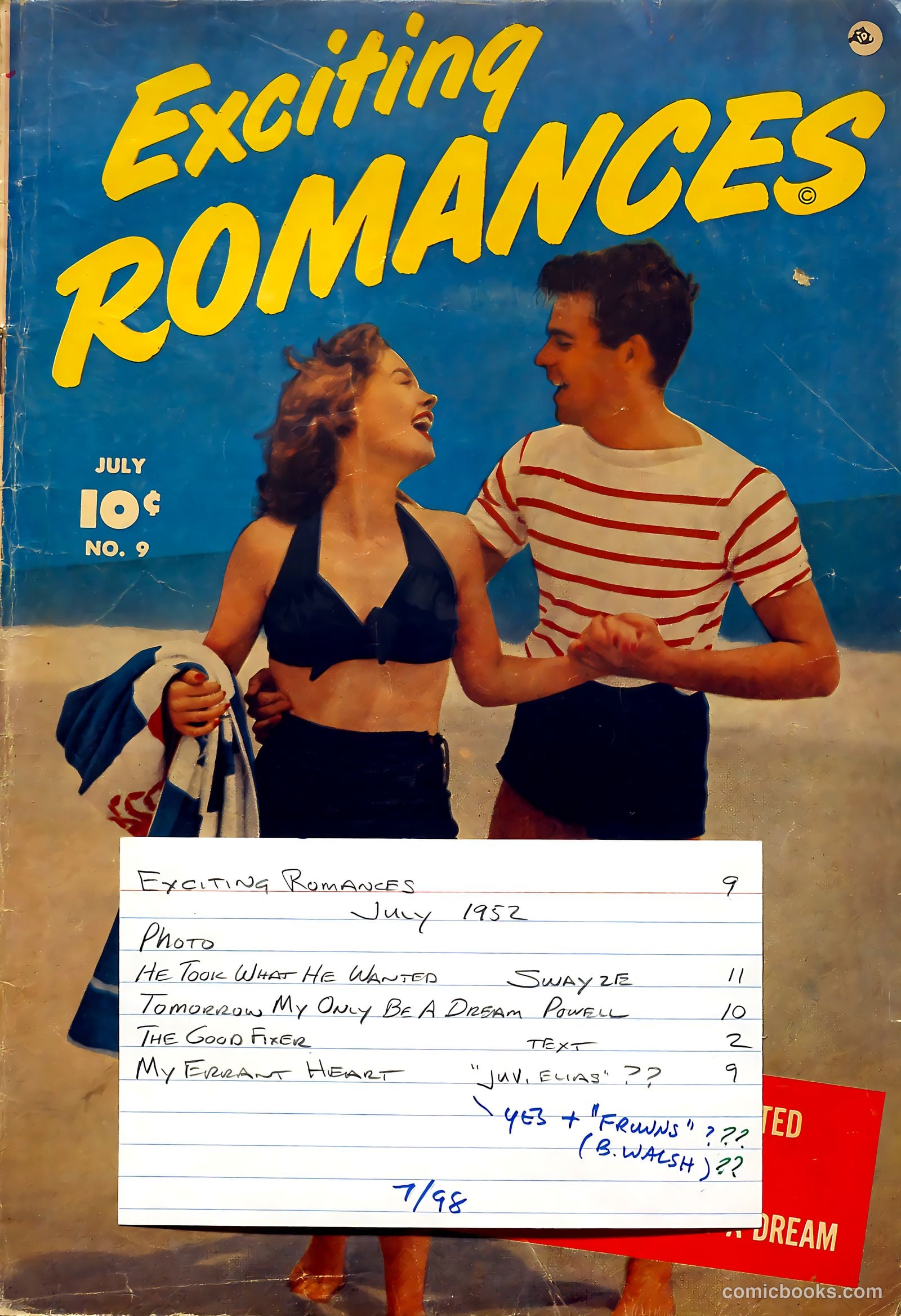 Exciting Romances #9 (1952) — page 37 of 37