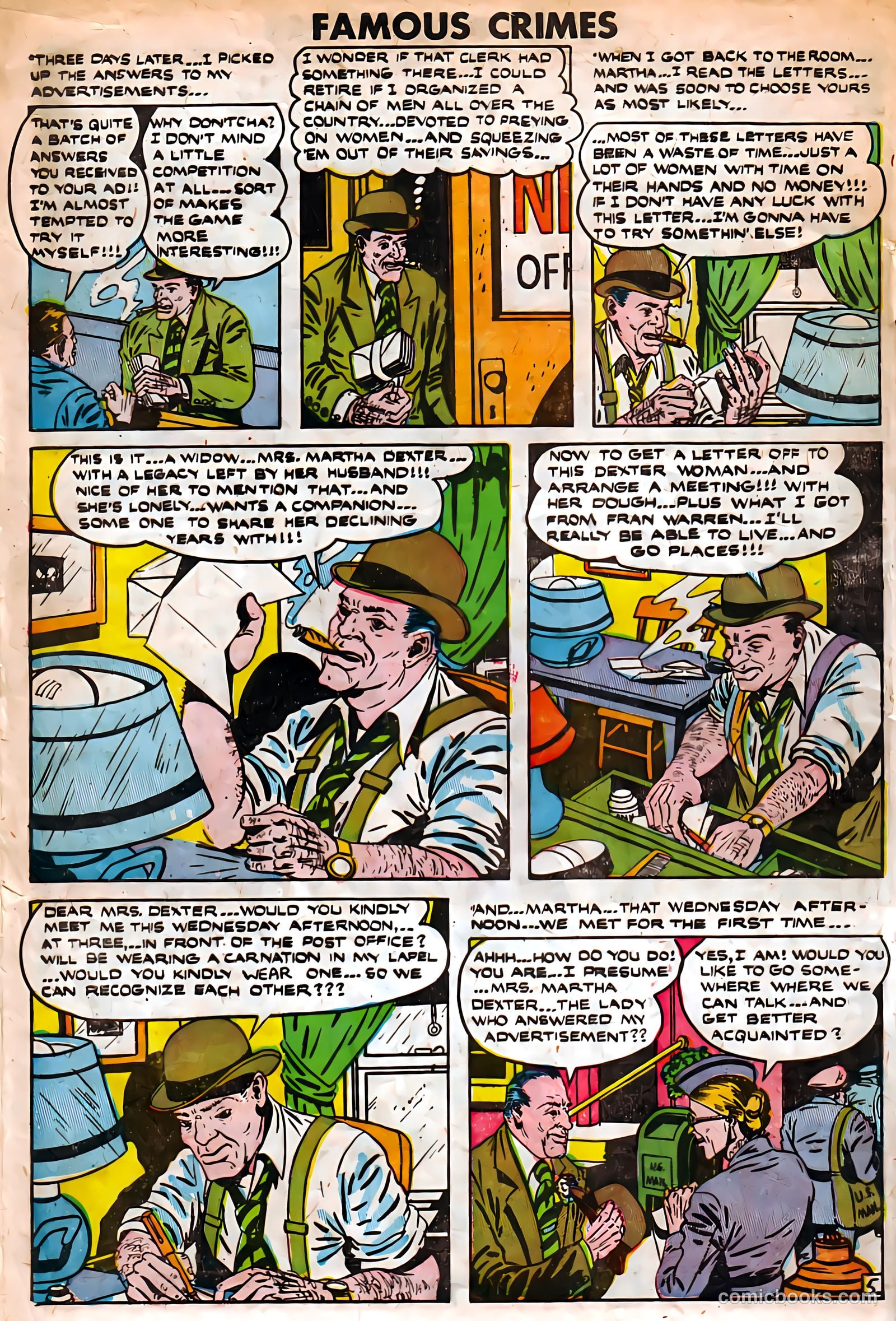 Famous Crimes #16 (1950) — page 6 of 36