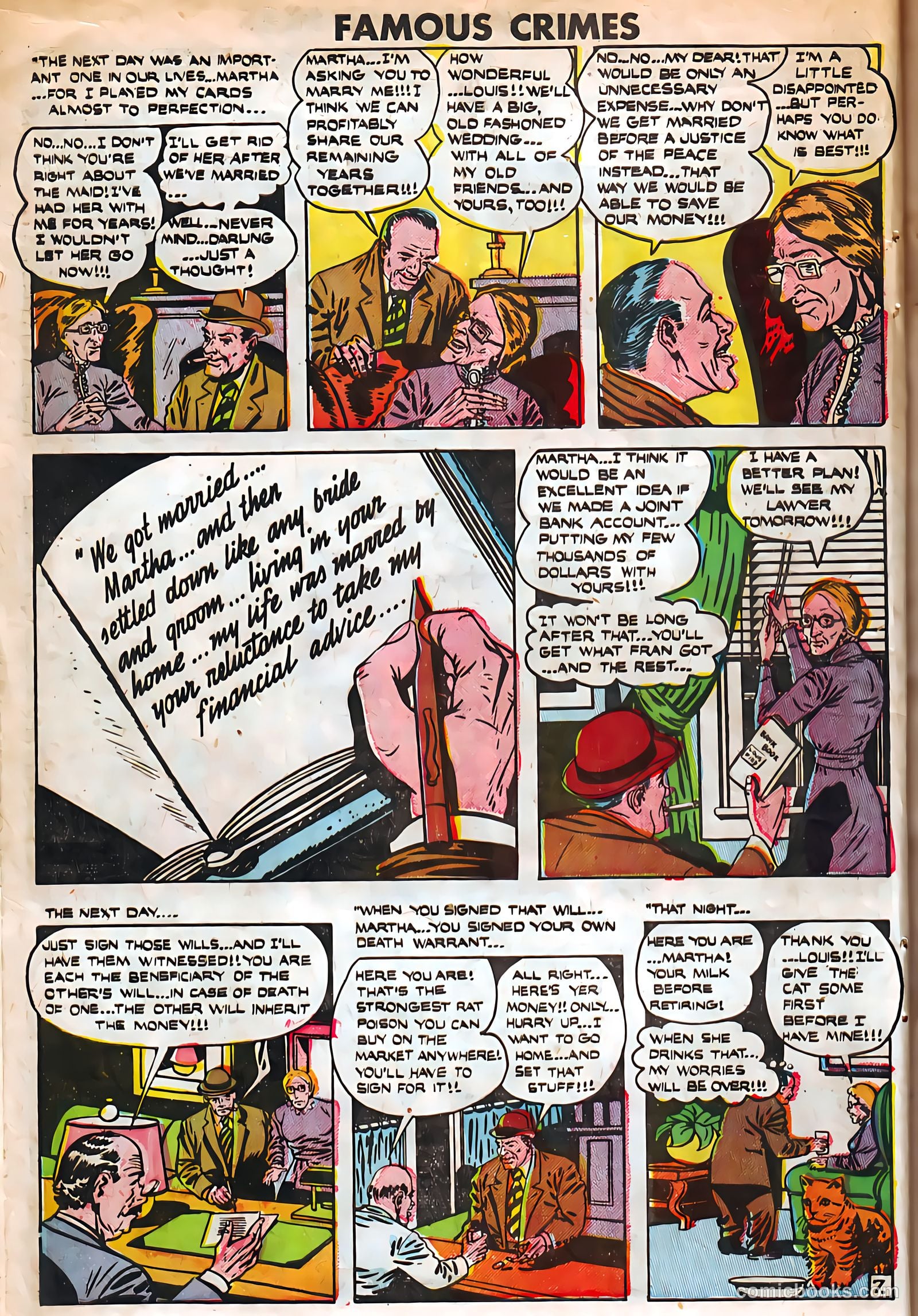 Famous Crimes #16 (1950) — page 8 of 36