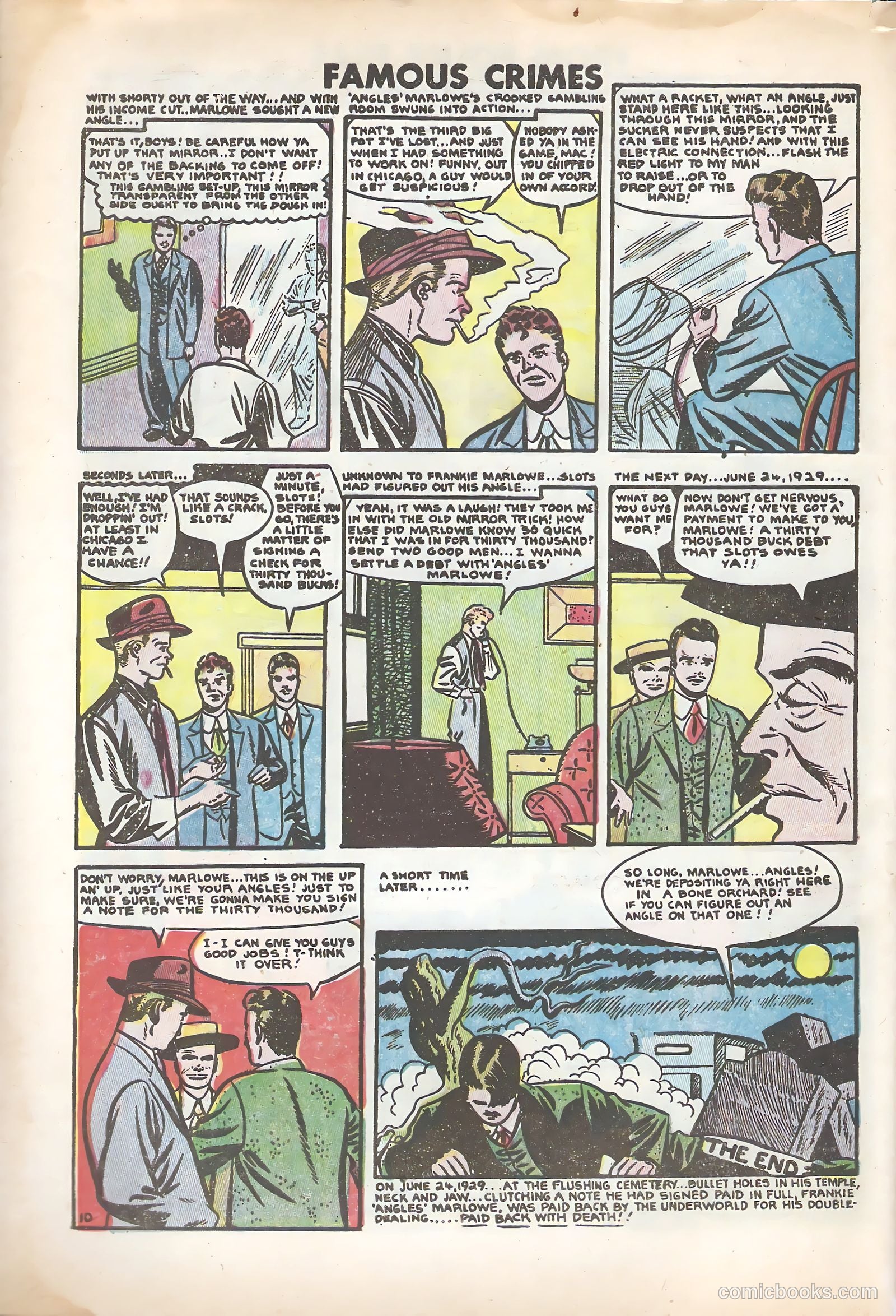 Famous Crimes #51 (1954) — page 32 of 36